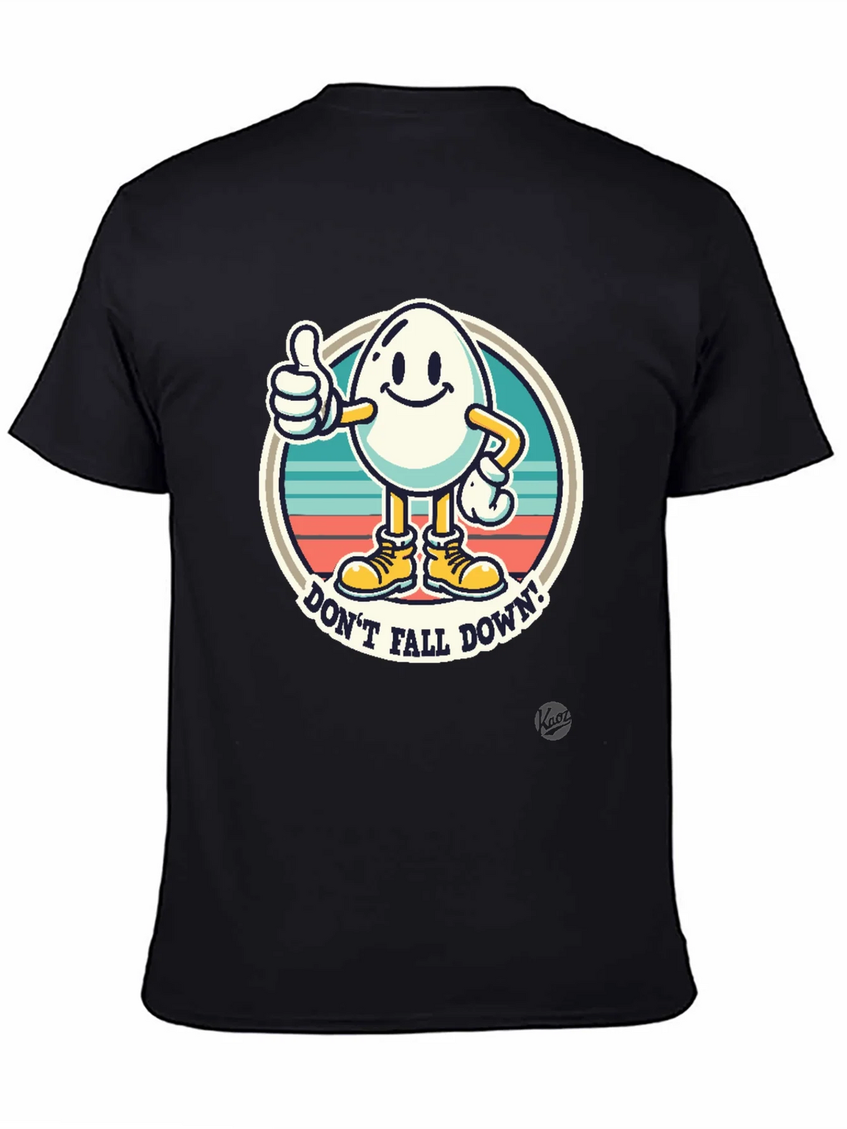Funny Egg Cartoon T-Shirt - Dont Fall Down! product image 4