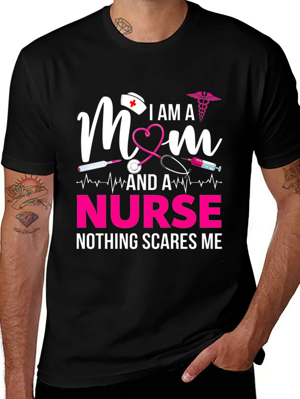 I am a Mom and a Nurse T-Shirt product image 1