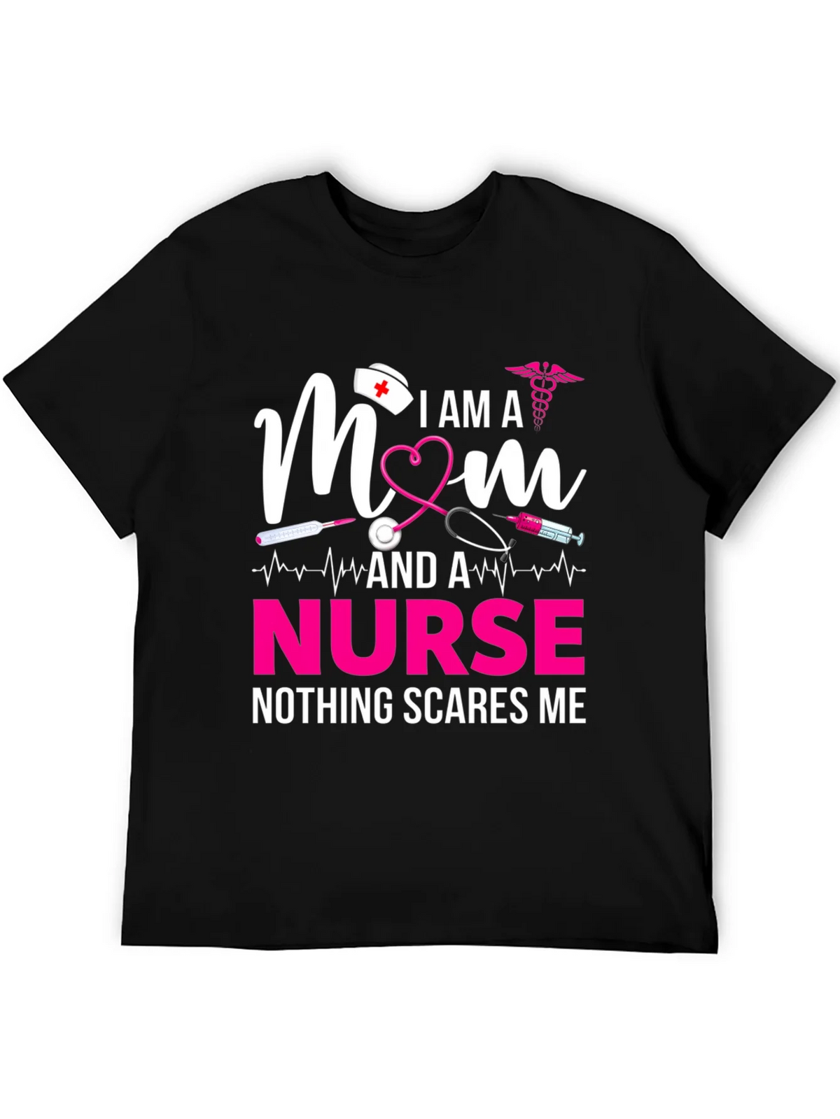 I am a Mom and a Nurse T-Shirt product image 5