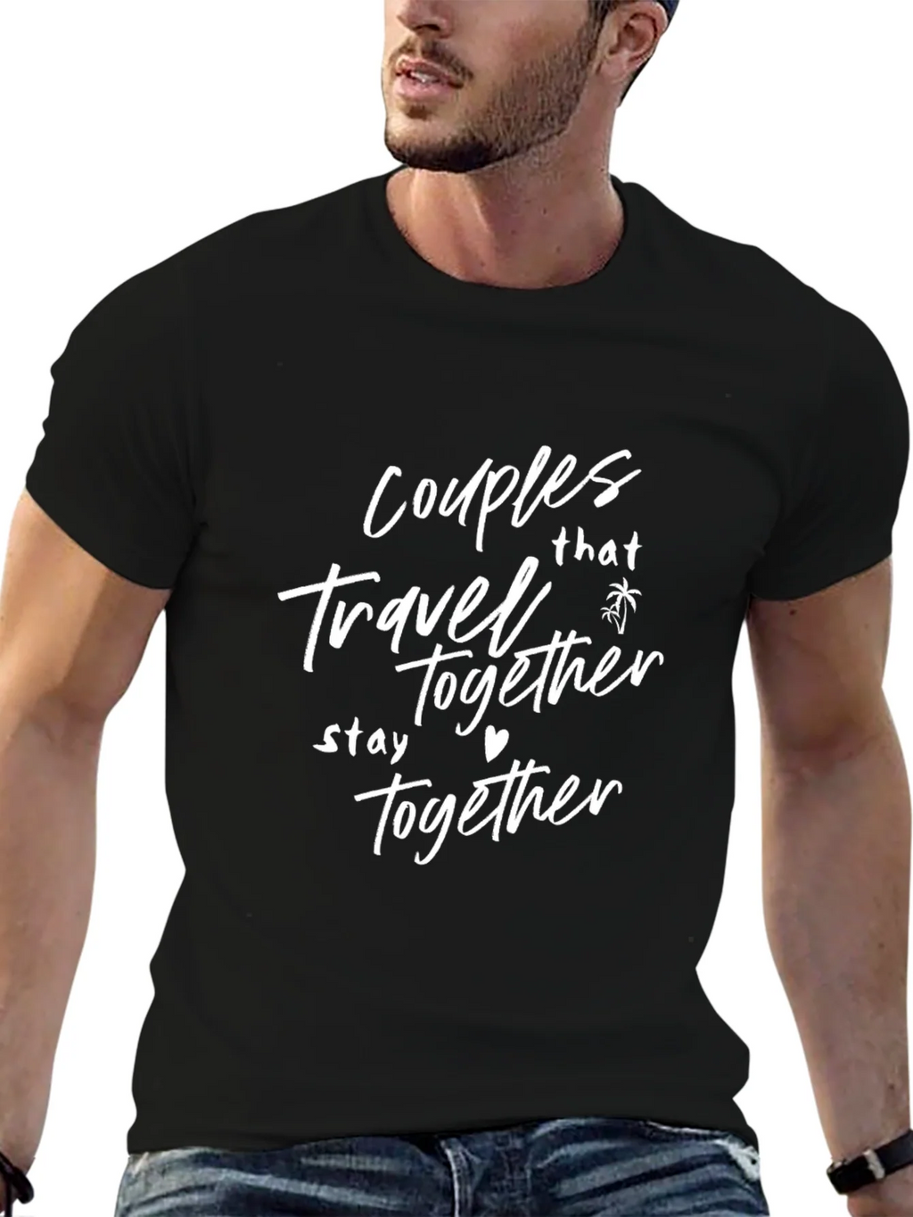 Couples That Travel Together Graphic Tee product image 6