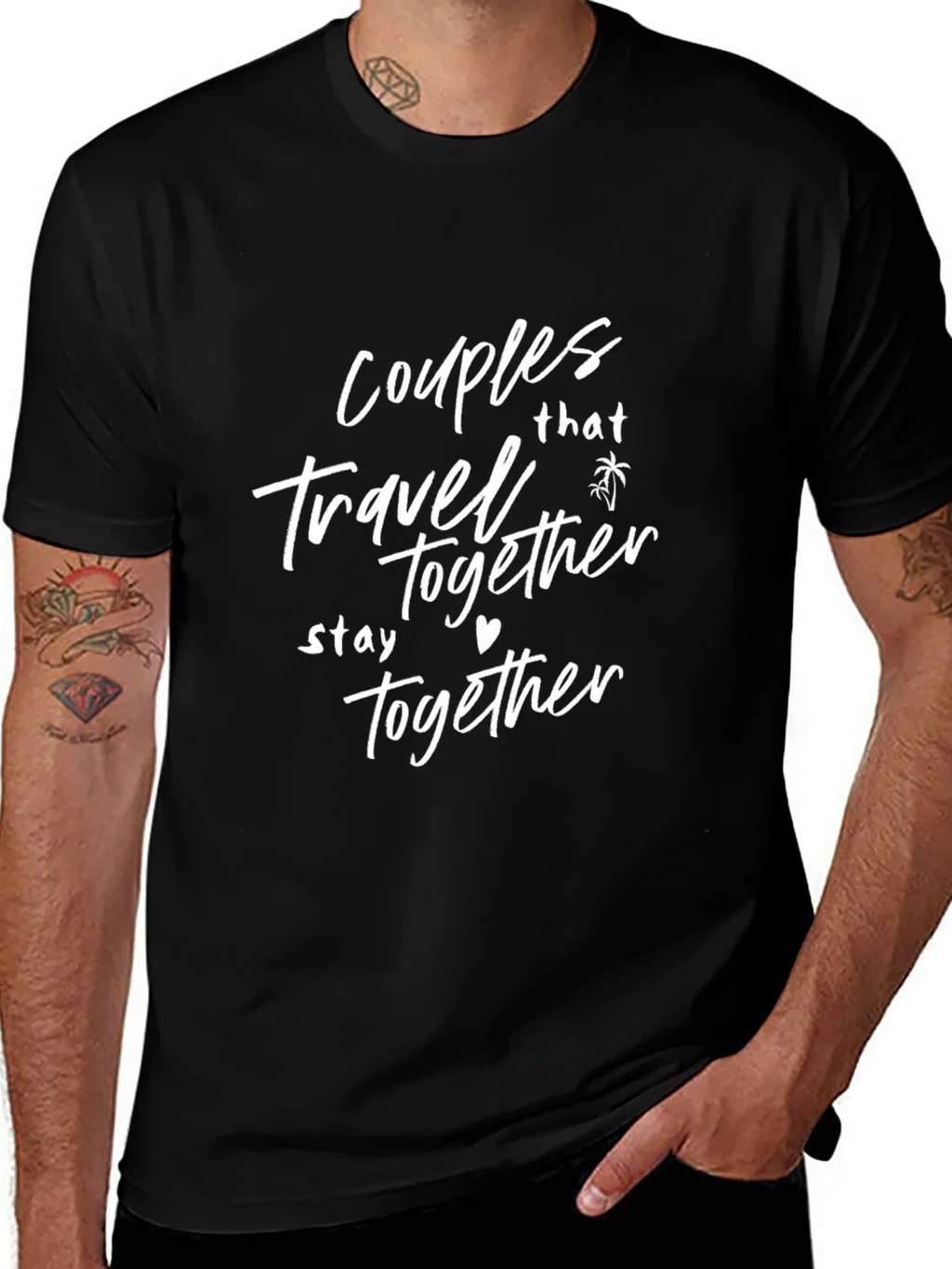 Couples That Travel Together Graphic Tee product image 1