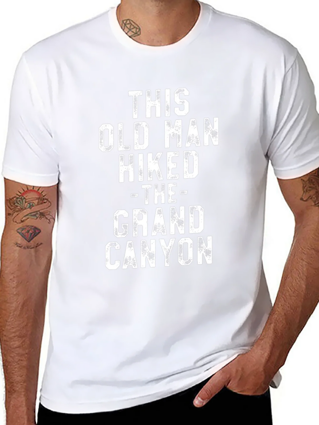 Funny Hiked Grand Canyon Old Man T-Shirt product image 7