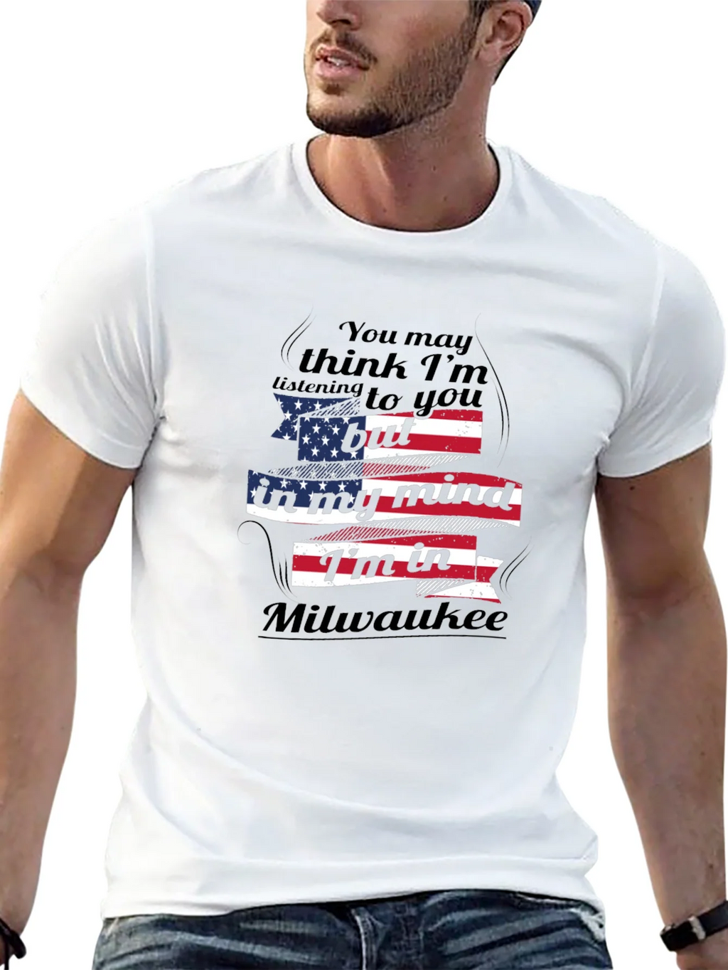 Milwaukee Mind T-Shirt - American Flag Design product image 12