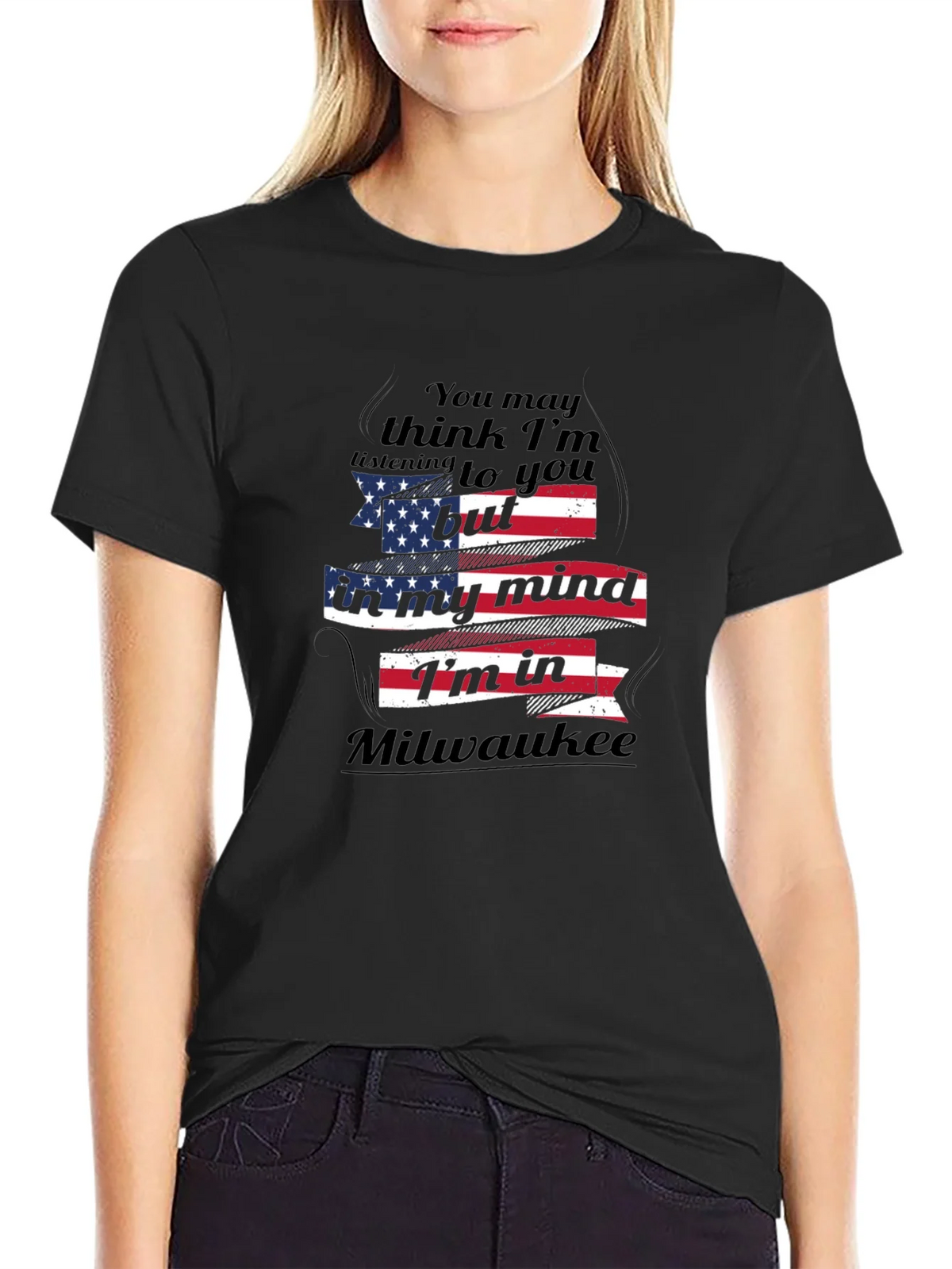 Milwaukee Mind T-Shirt - American Flag Design product image 2