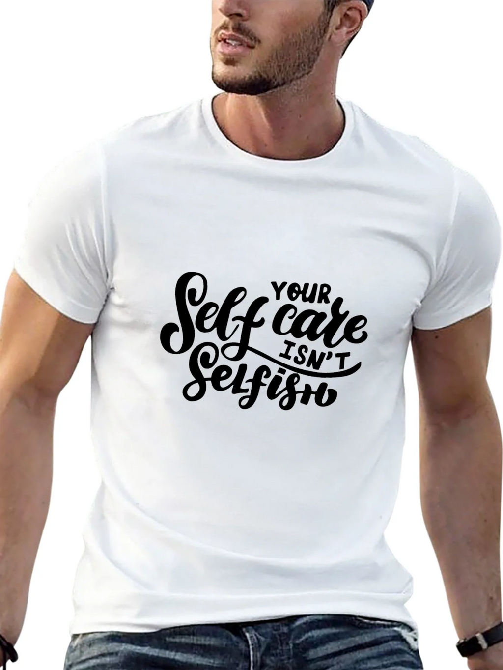 Self Care Isnt Selfish Black Tee product image 12