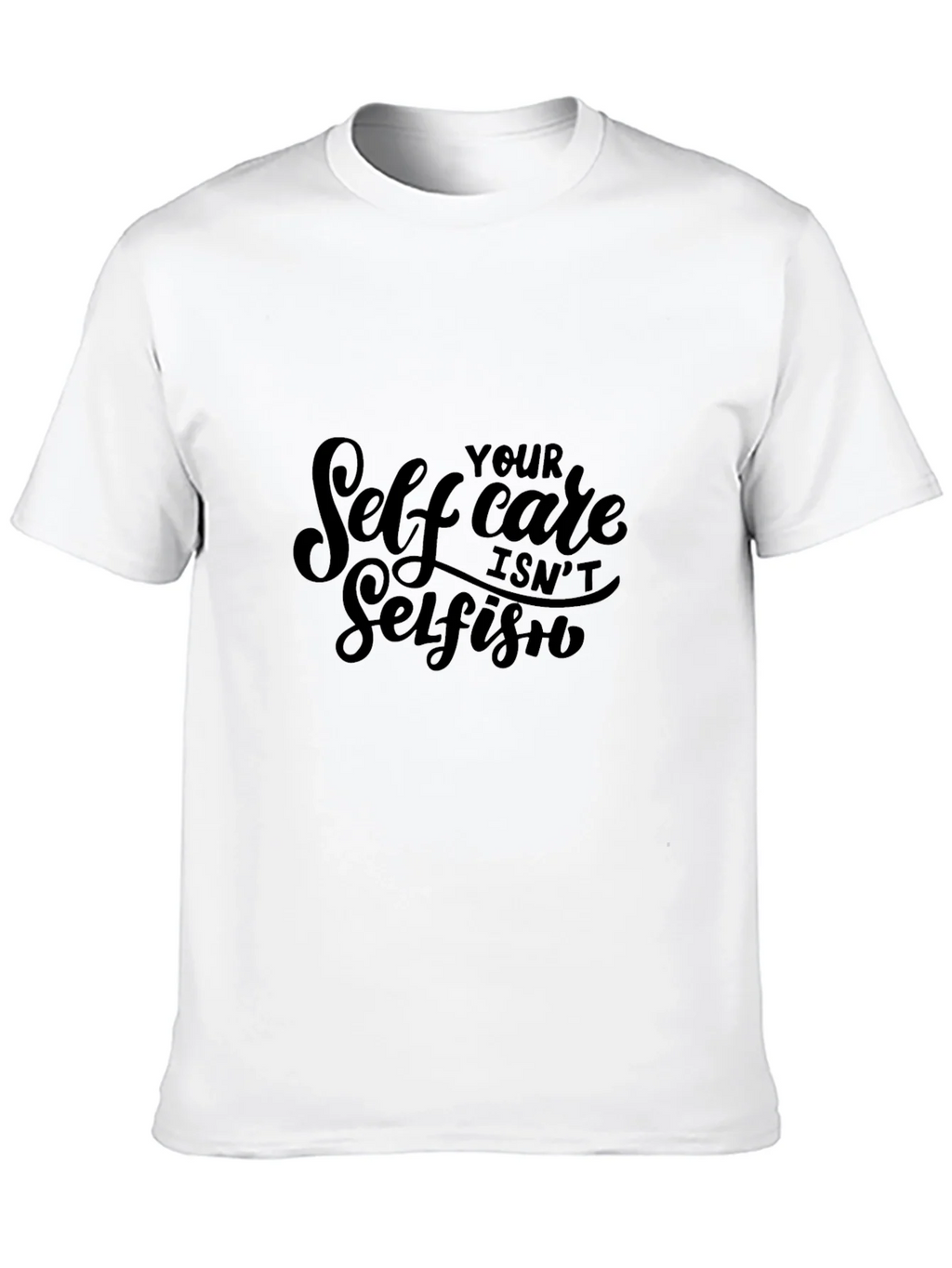 Self Care Isnt Selfish Black Tee product image 9