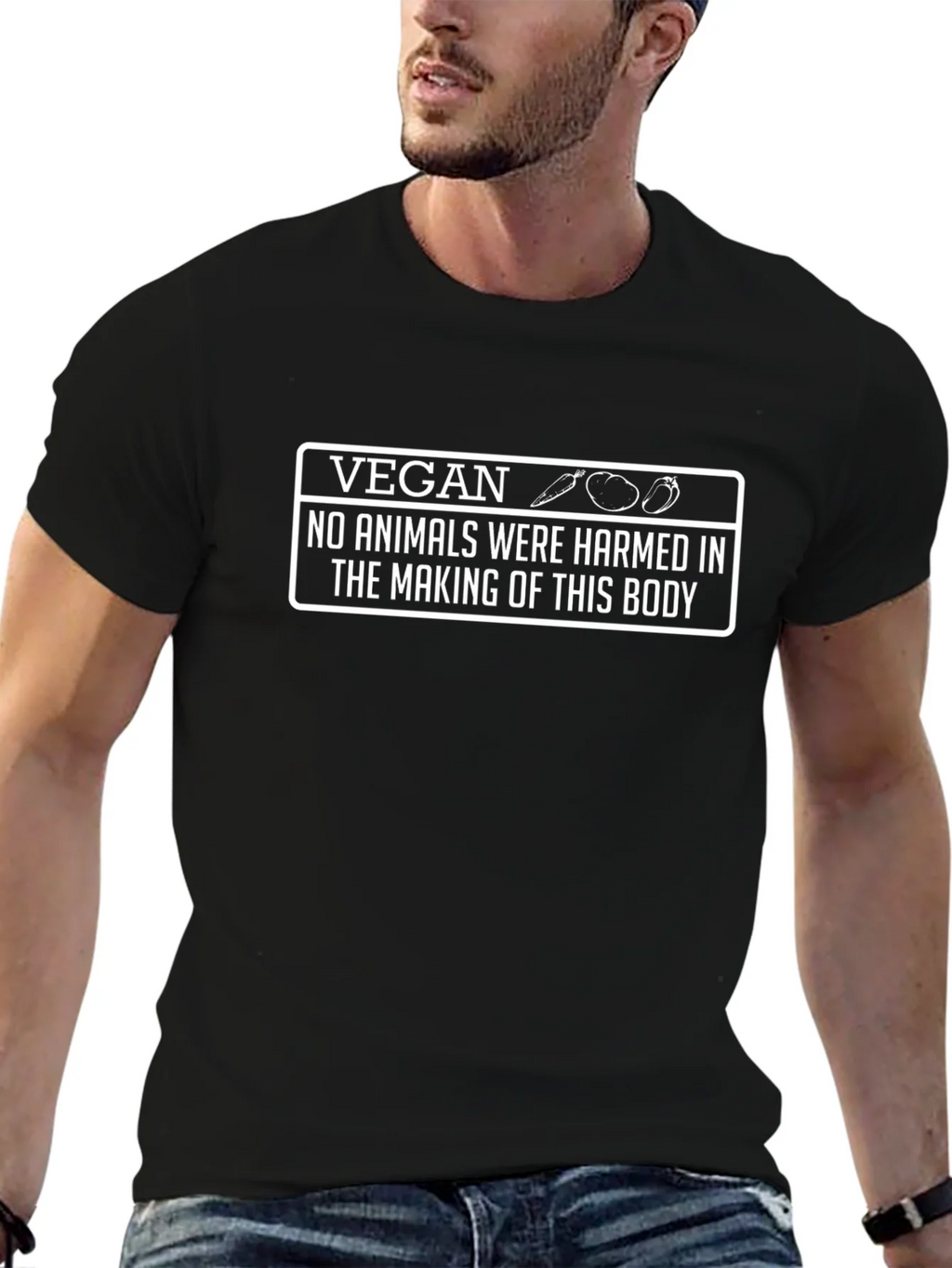 Vegan Tee: No Animals Harmed in the Making of This Body product image 6