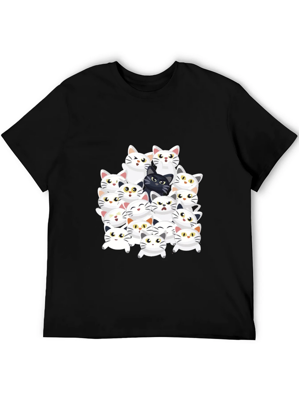 Cat Lover Graphic Tee - Black product image 5