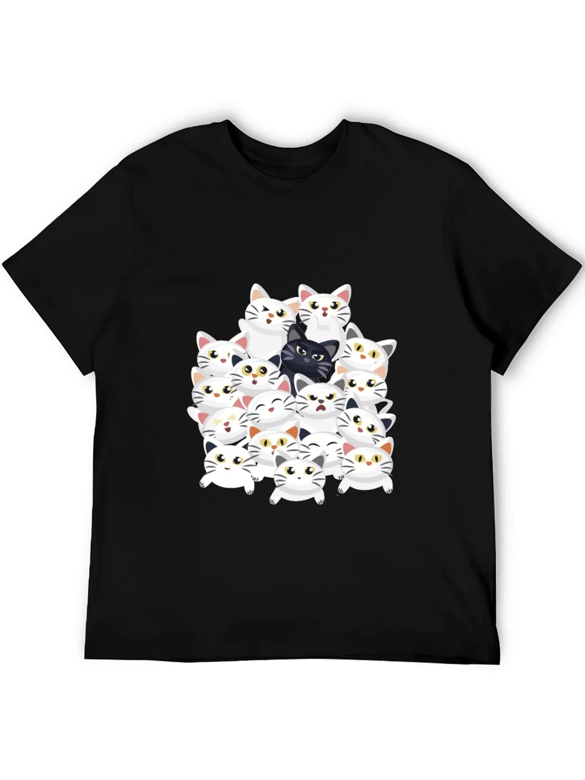 Cat Lover Graphic Tee - Black product image 5
