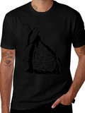 Anatomical Heart Graphic Tee - Black Cotton Casual T-Shirt product image 1