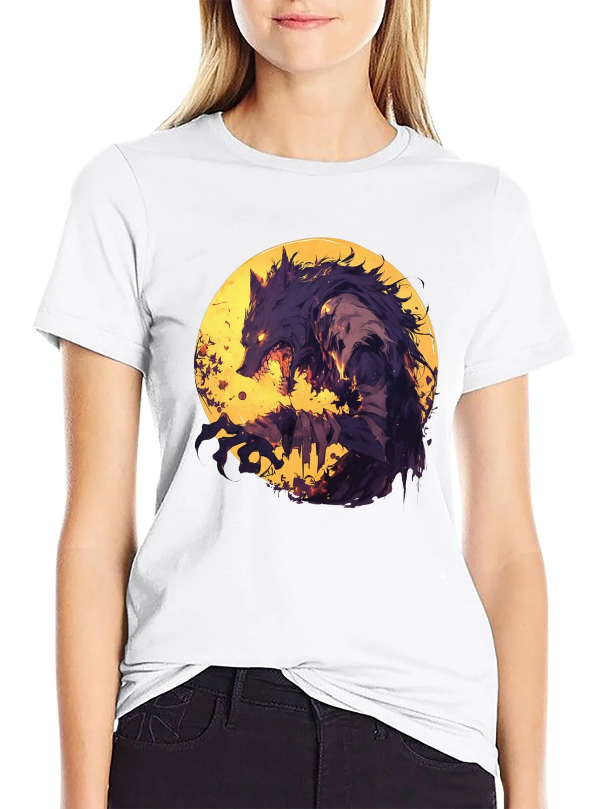 Werewolf Moon Graphic T-Shirt - Unique Design product image 8