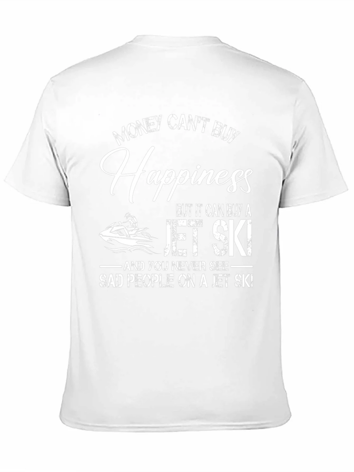Money Cant Buy Happiness Jet Ski T-Shirt product image 10