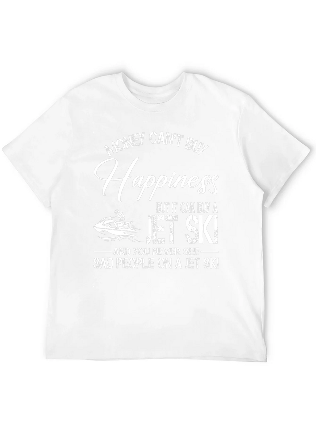 Money Cant Buy Happiness Jet Ski T-Shirt product image 11