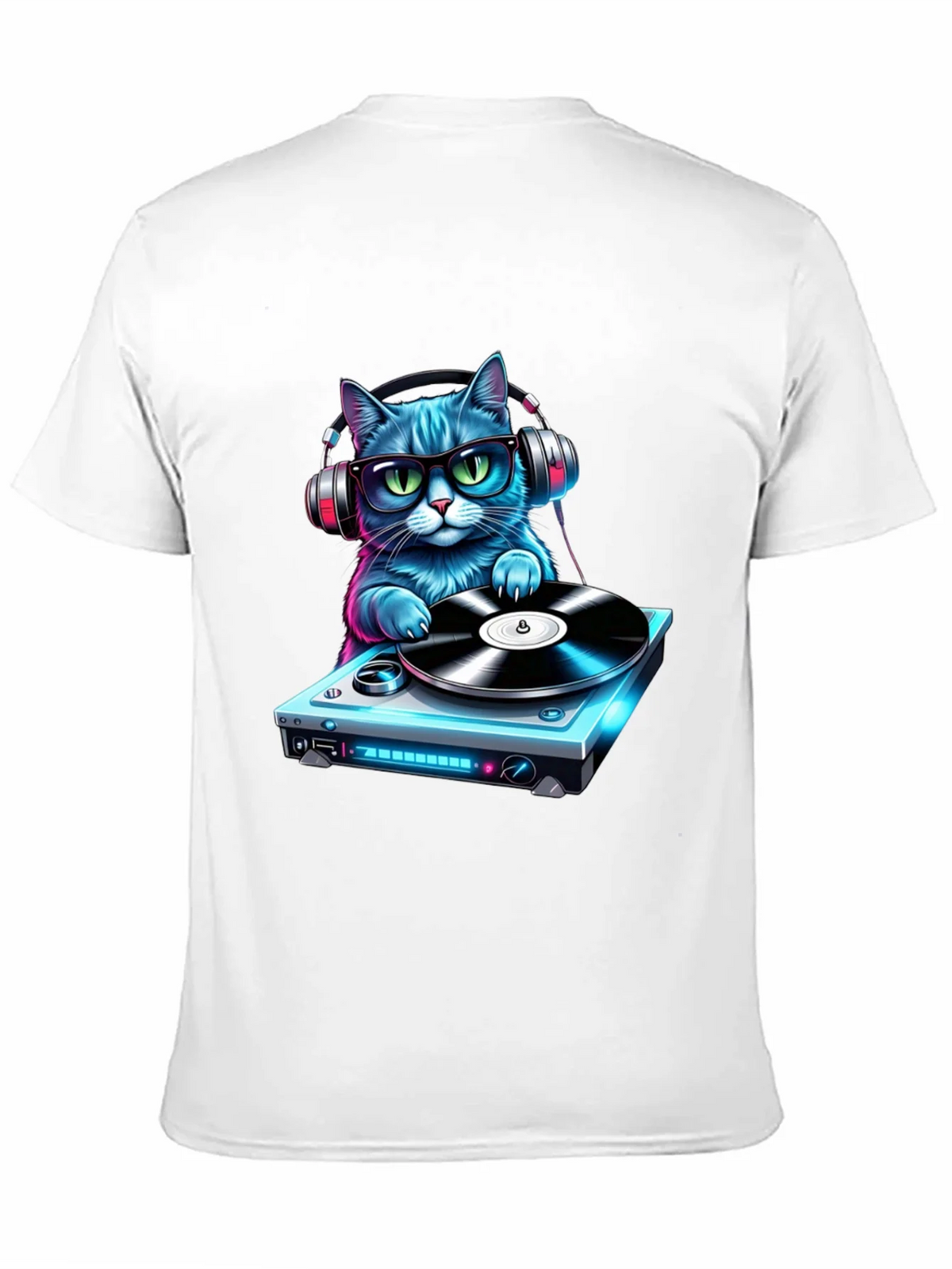 DJ Cat Graphic Tee - Cool & Fun T-Shirt product image 10