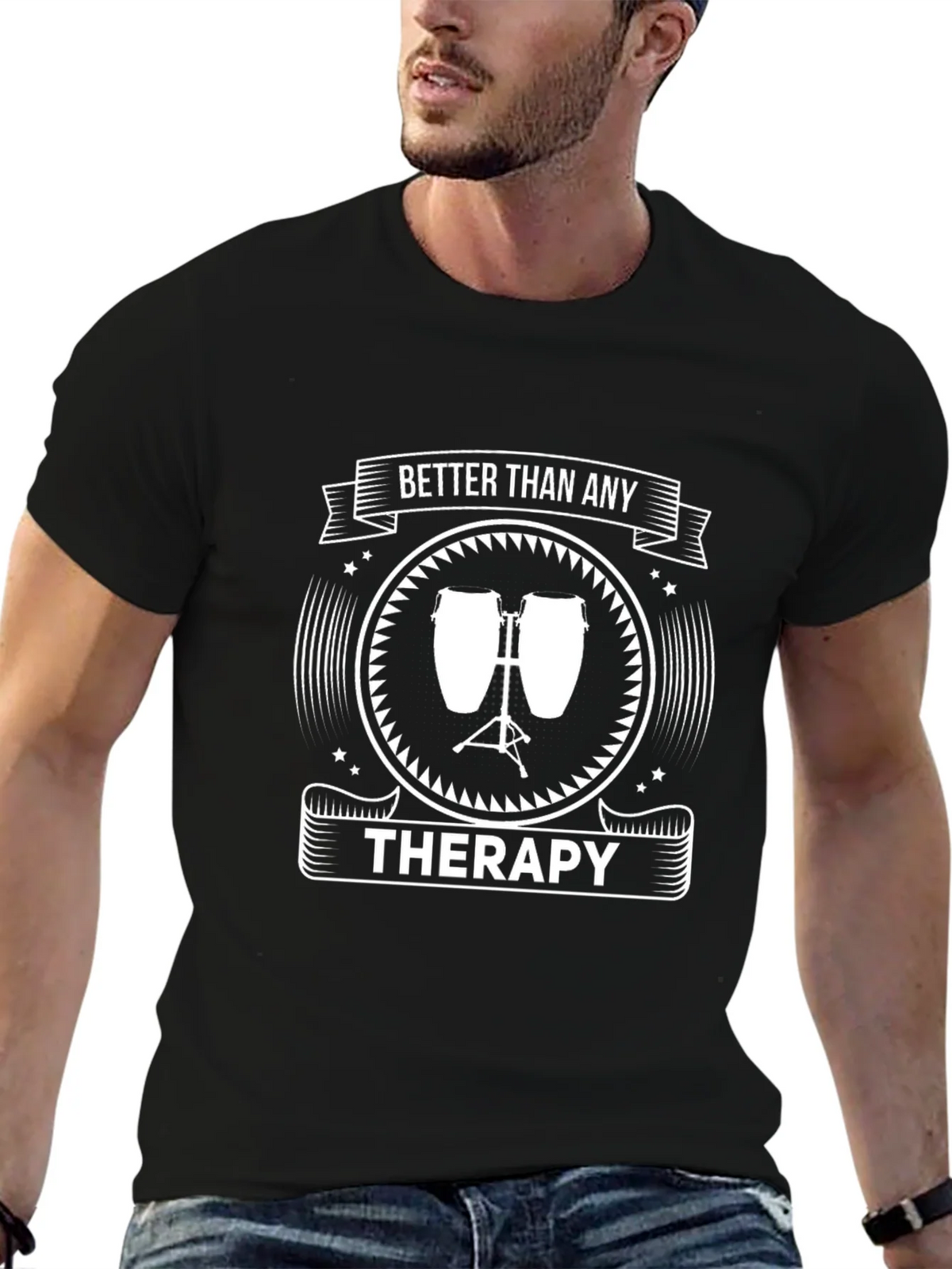 Better Than Any Therapy Music T-Shirt product image 6