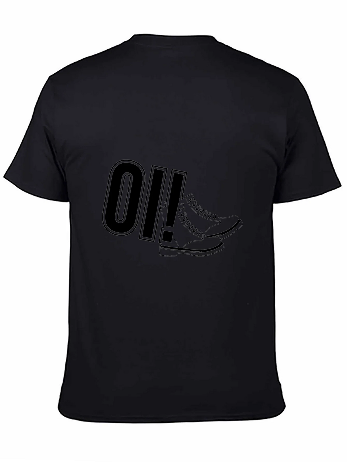 Oi! Boots Graphic Tee - Black Punk Rock Style product image 4