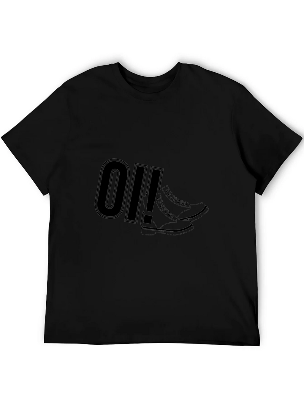 Oi! Boots Graphic Tee - Black Punk Rock Style product image 5