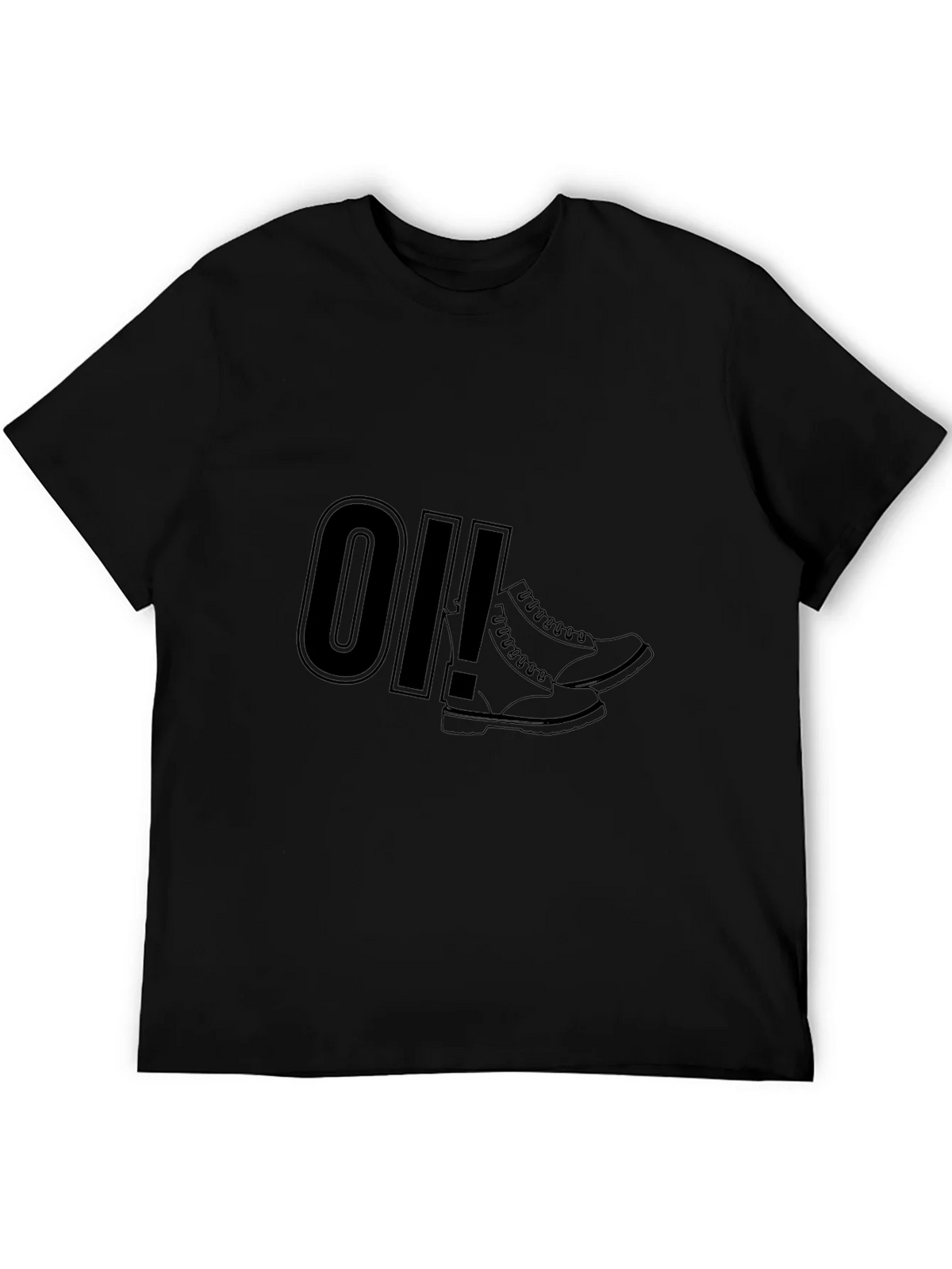 Oi! Boots Graphic Tee - Black Punk Rock Style product image 5