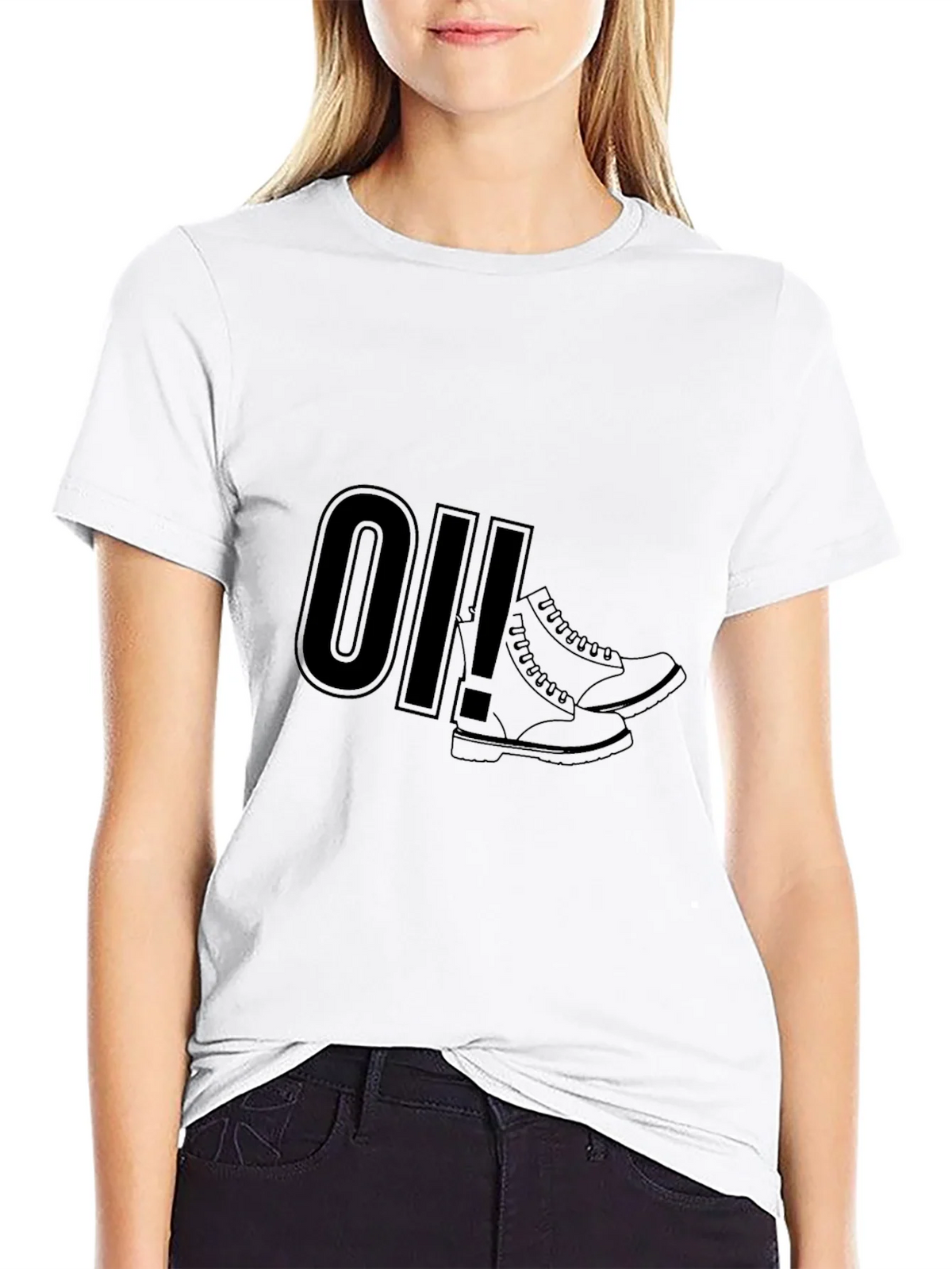 Oi! Boots Graphic Tee - Black Punk Rock Style product image 8