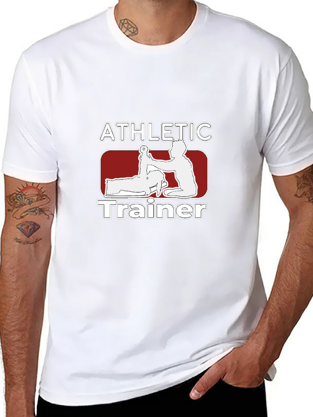 Athletic Trainer Graphic T-Shirt - Black product image 7