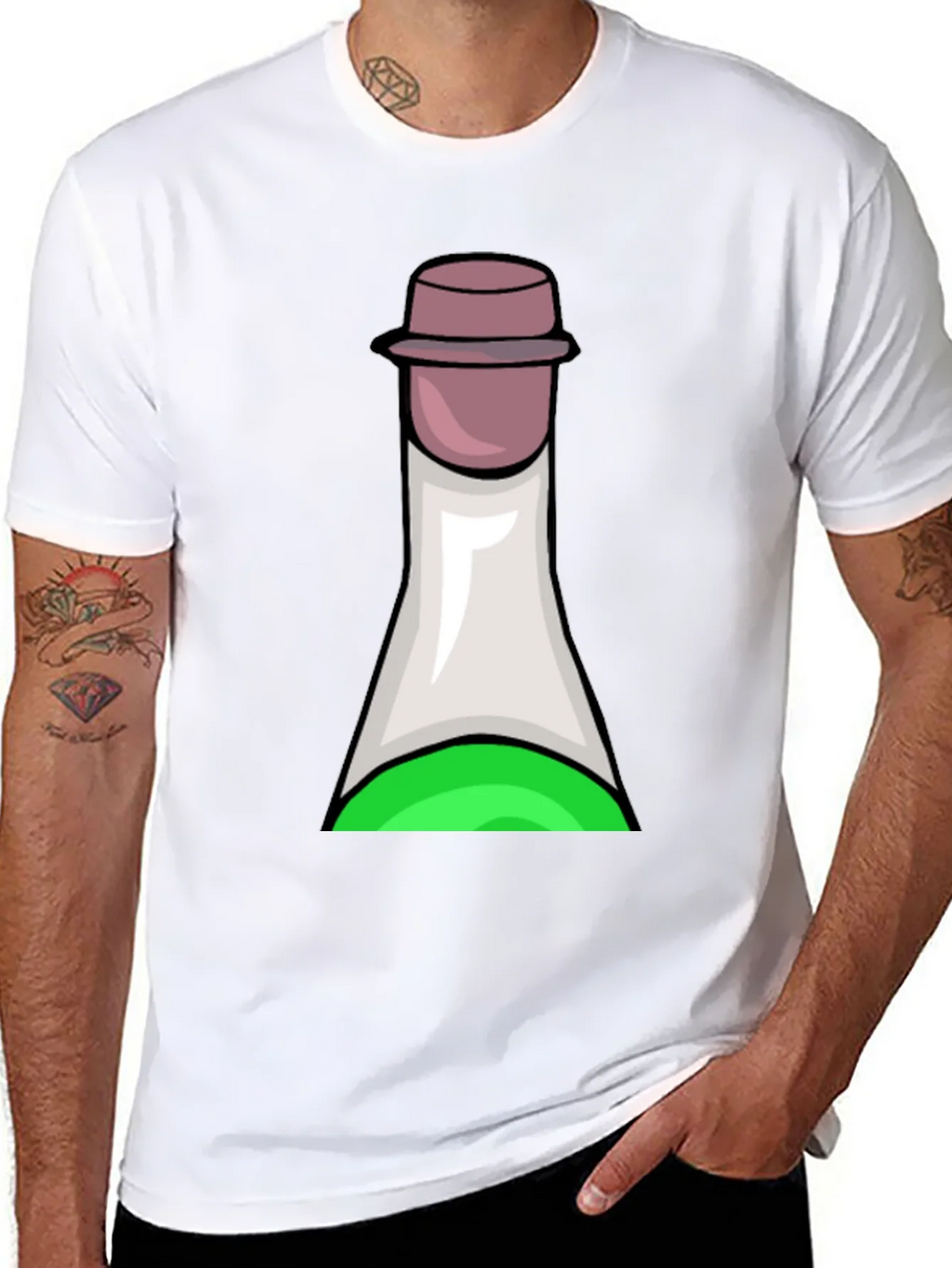 Potion Bottle Graphic Tee - Soft Black T-Shirt product image 7