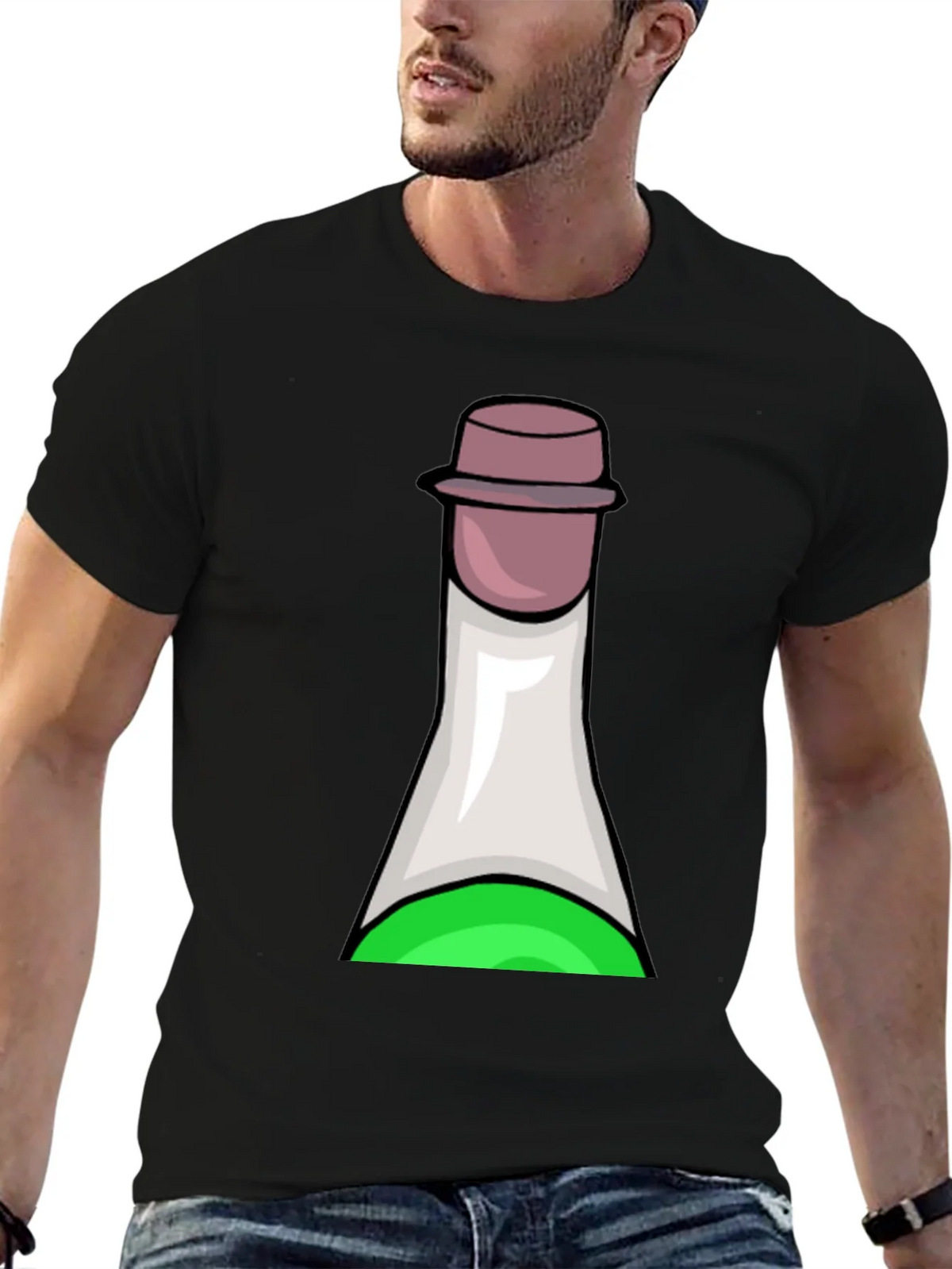 Potion Bottle Graphic Tee - Soft Black T-Shirt product image 6