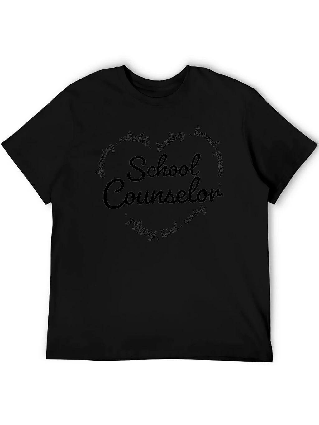 School Counselor T-Shirt - Heart Graphic product image 5