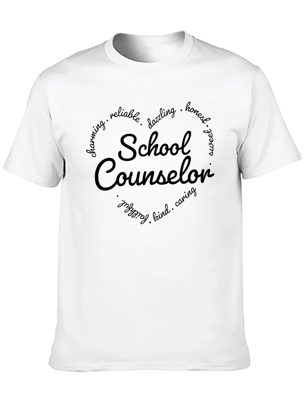School Counselor T-Shirt - Heart Graphic product image 9