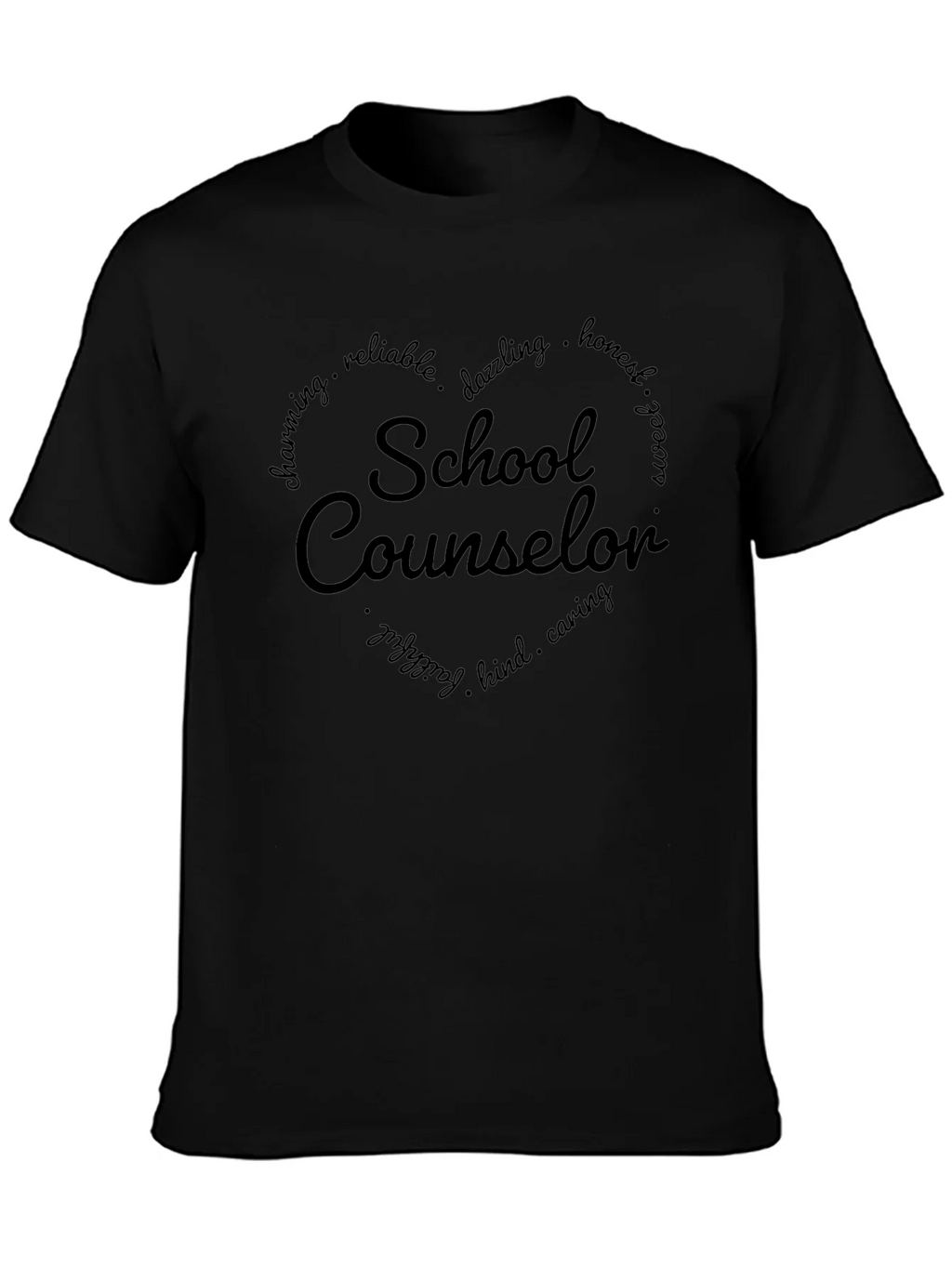 School Counselor T-Shirt - Heart Graphic product image 3