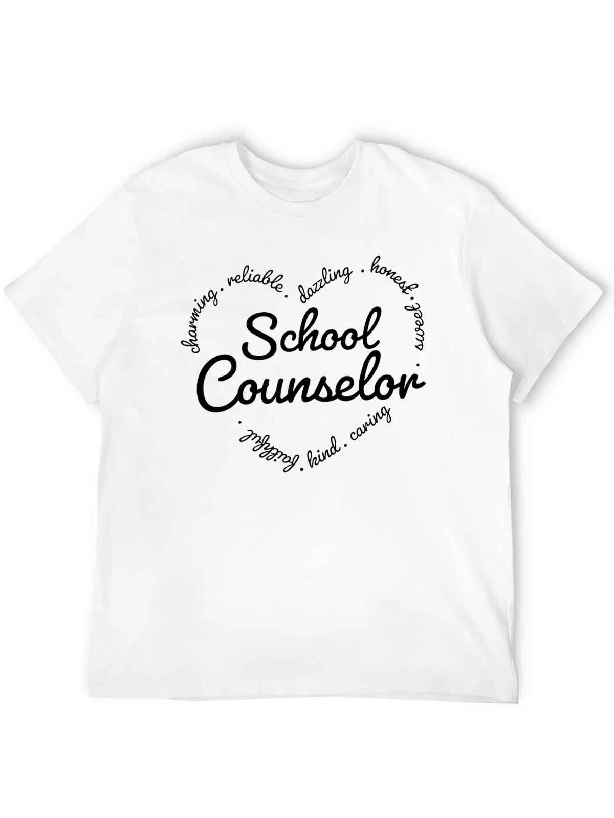 School Counselor T-Shirt - Heart Graphic product image 11