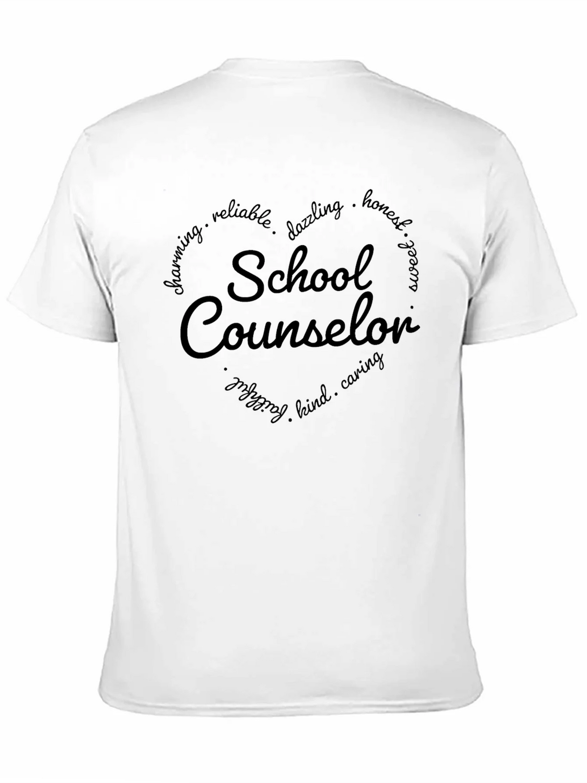 School Counselor T-Shirt - Heart Graphic product image 10