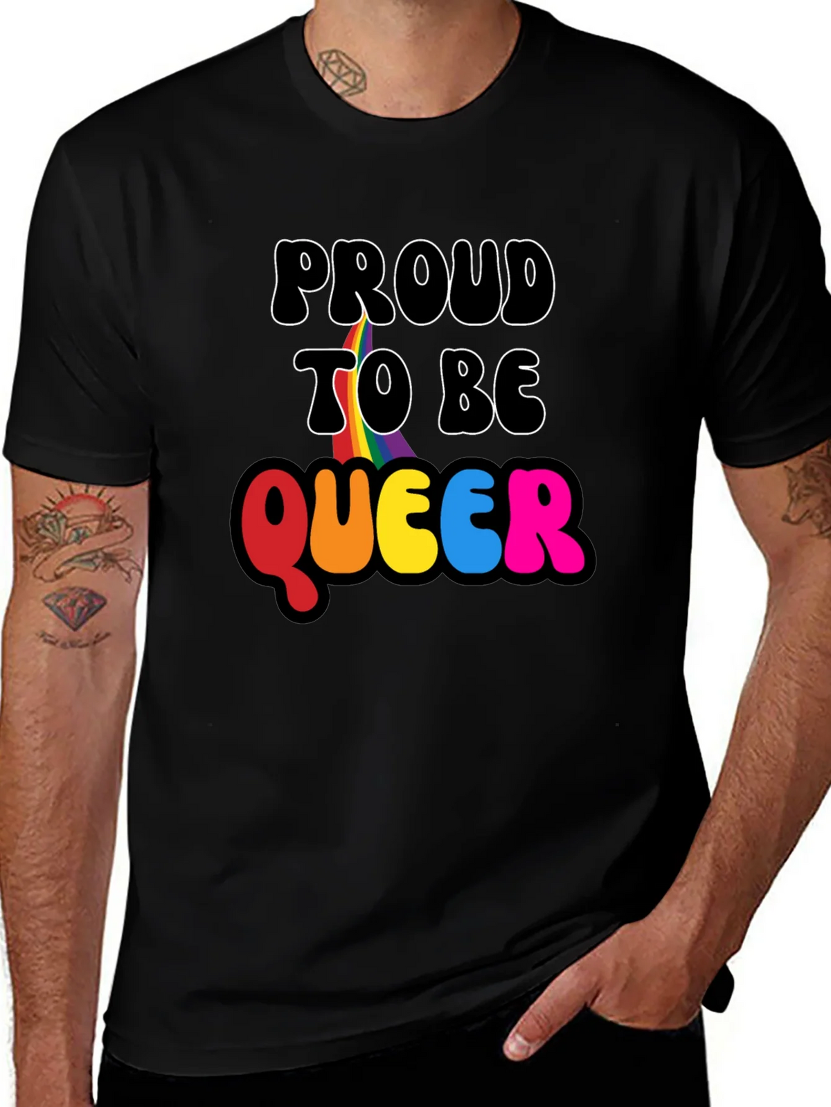 Proud to Be Queer Graphic Tee product image 1