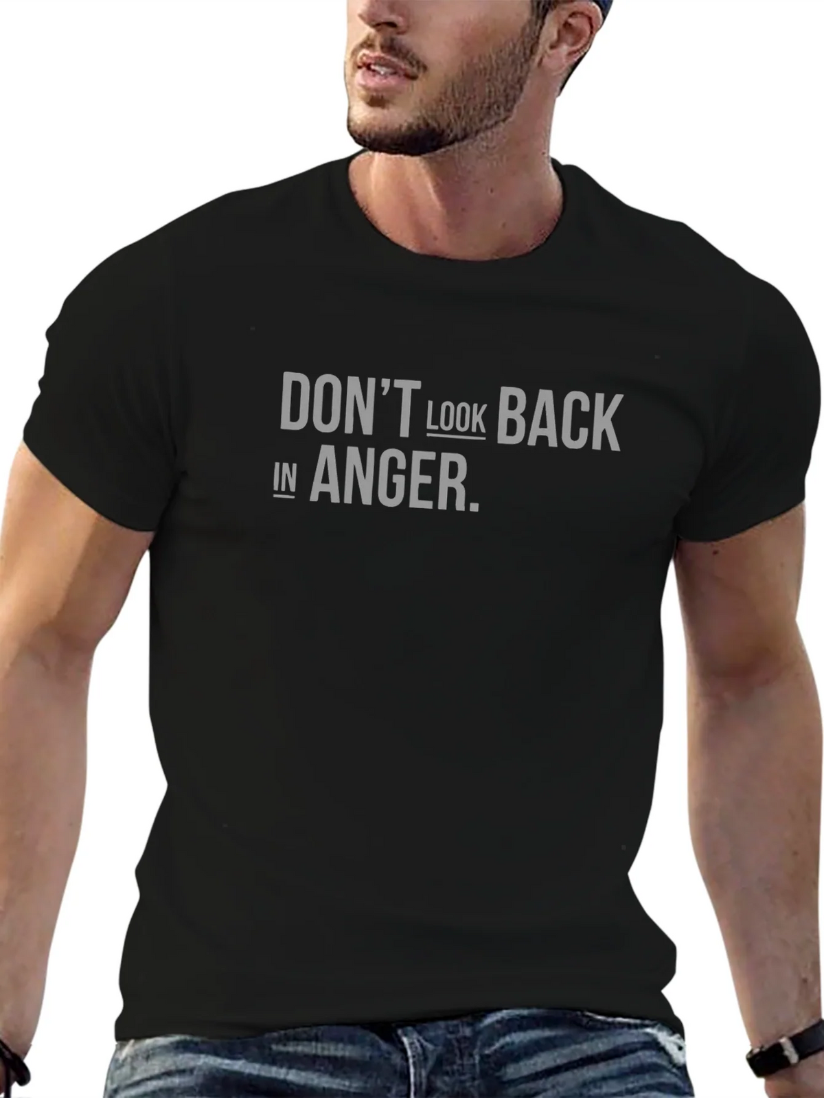 Dont Look Back in Anger T-Shirt - Classic Rock Lyric Tee product image 6