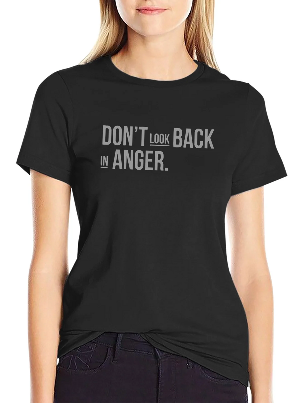 Dont Look Back in Anger T-Shirt - Classic Rock Lyric Tee product image 2