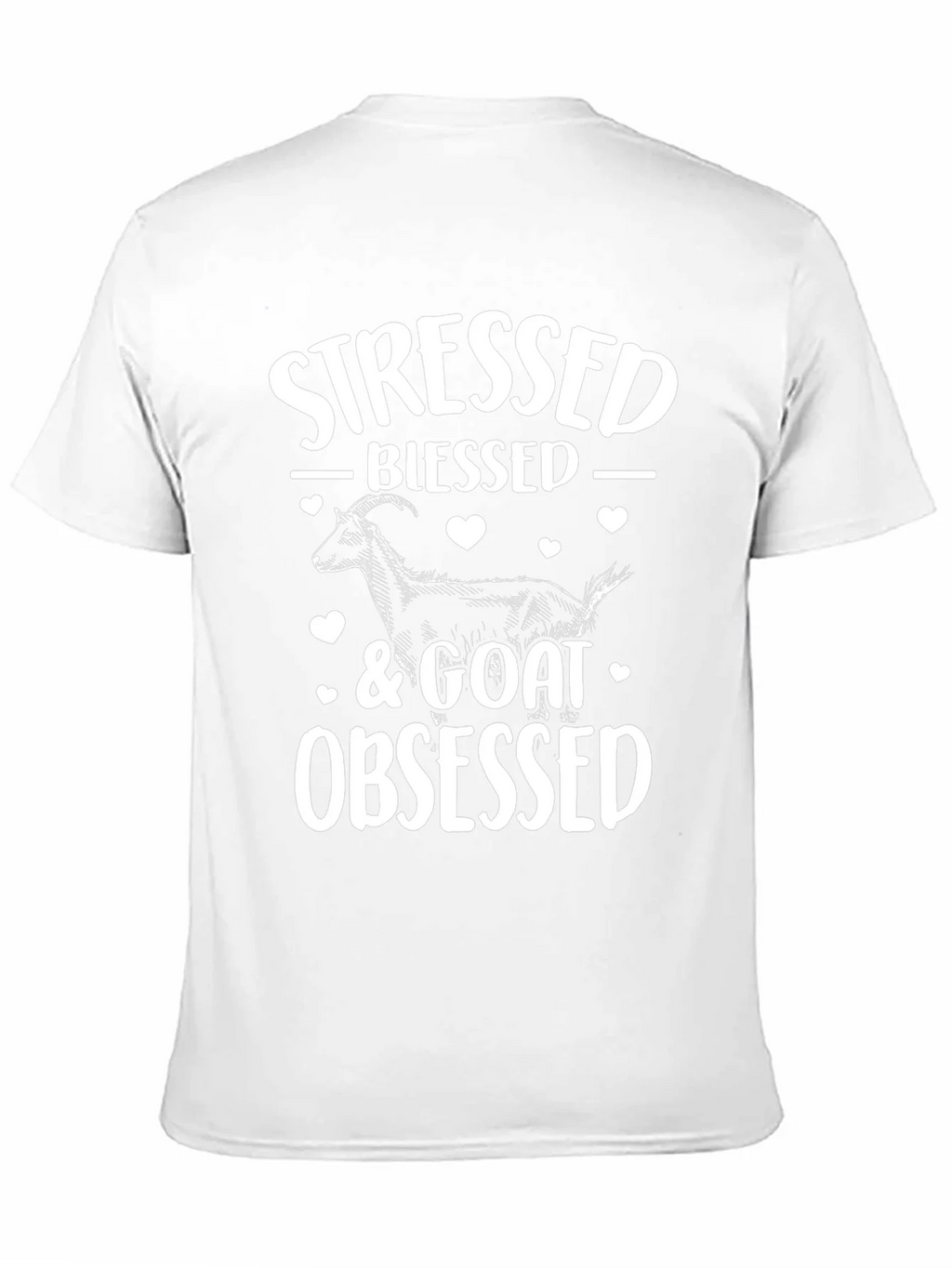 Stressed Blessed Goat Obsessed Graphic Tee product image 10