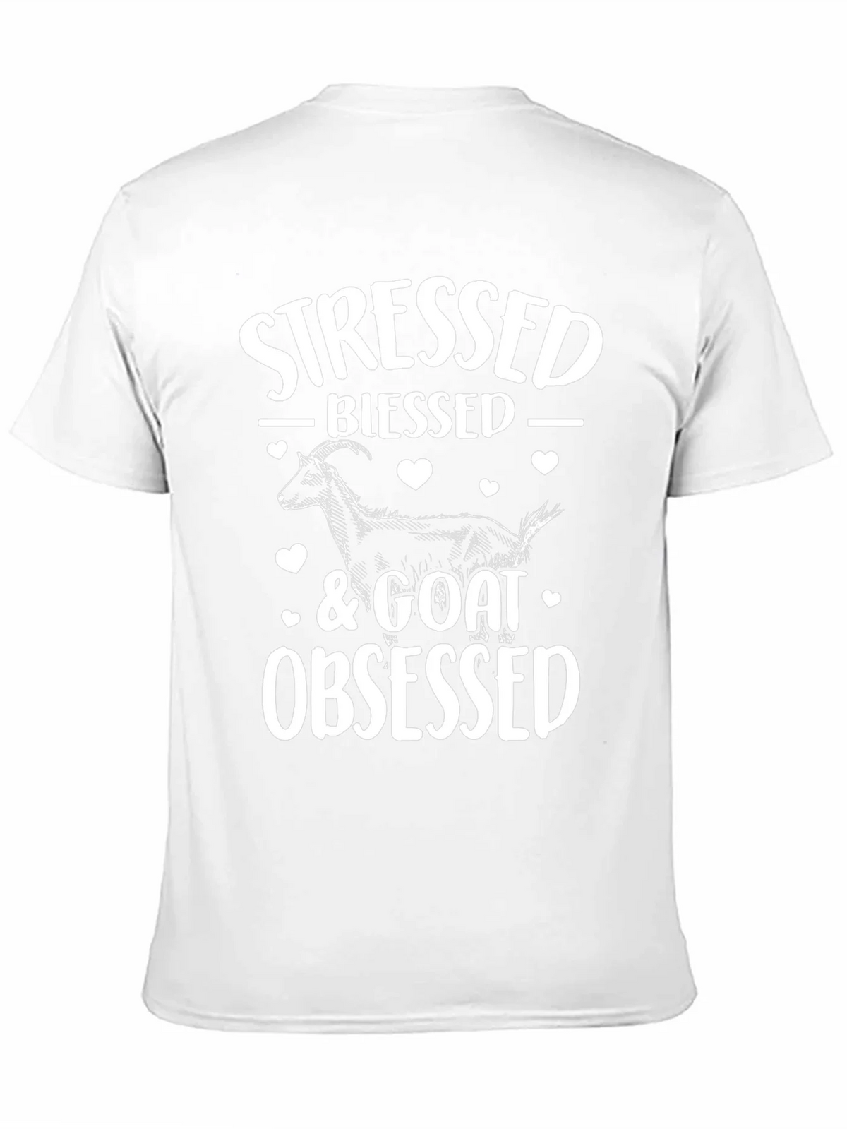 Stressed Blessed Goat Obsessed Graphic Tee product image 10