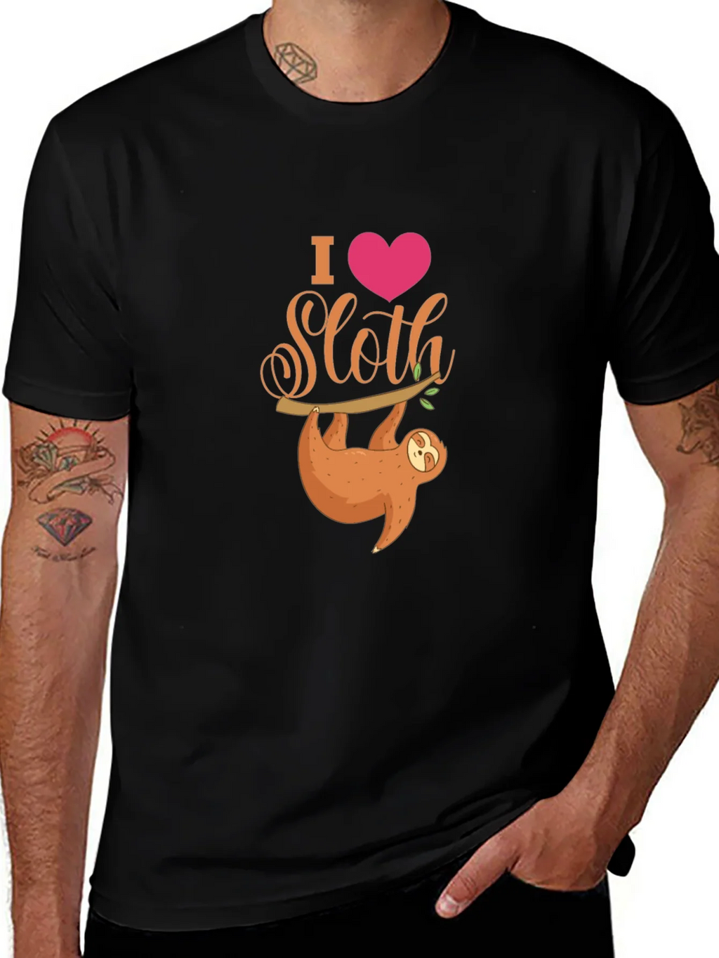 I Heart Sloth T-Shirt - Cute Cartoon product image 1