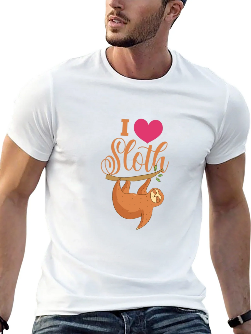 I Heart Sloth T-Shirt - Cute Cartoon product image 12
