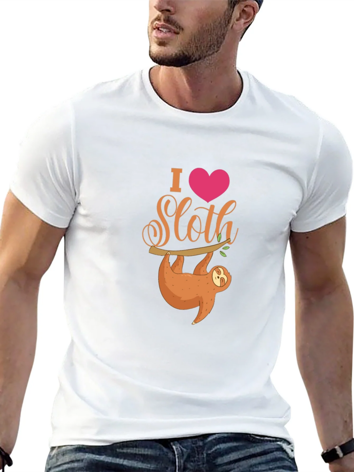I Heart Sloth T-Shirt - Cute Cartoon product image 12