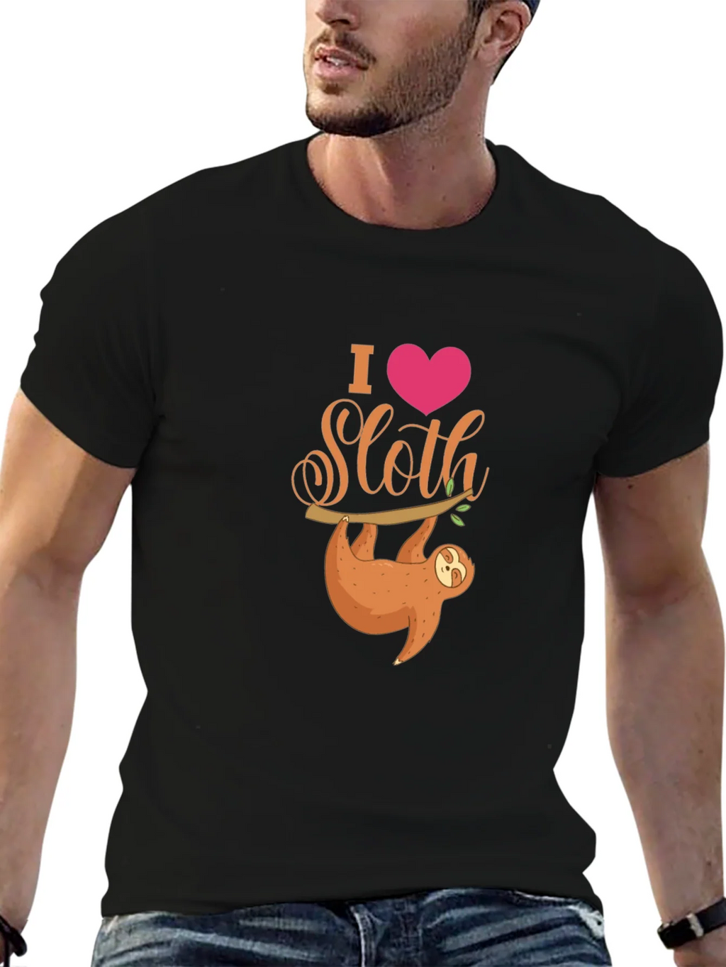 I Heart Sloth T-Shirt - Cute Cartoon product image 6