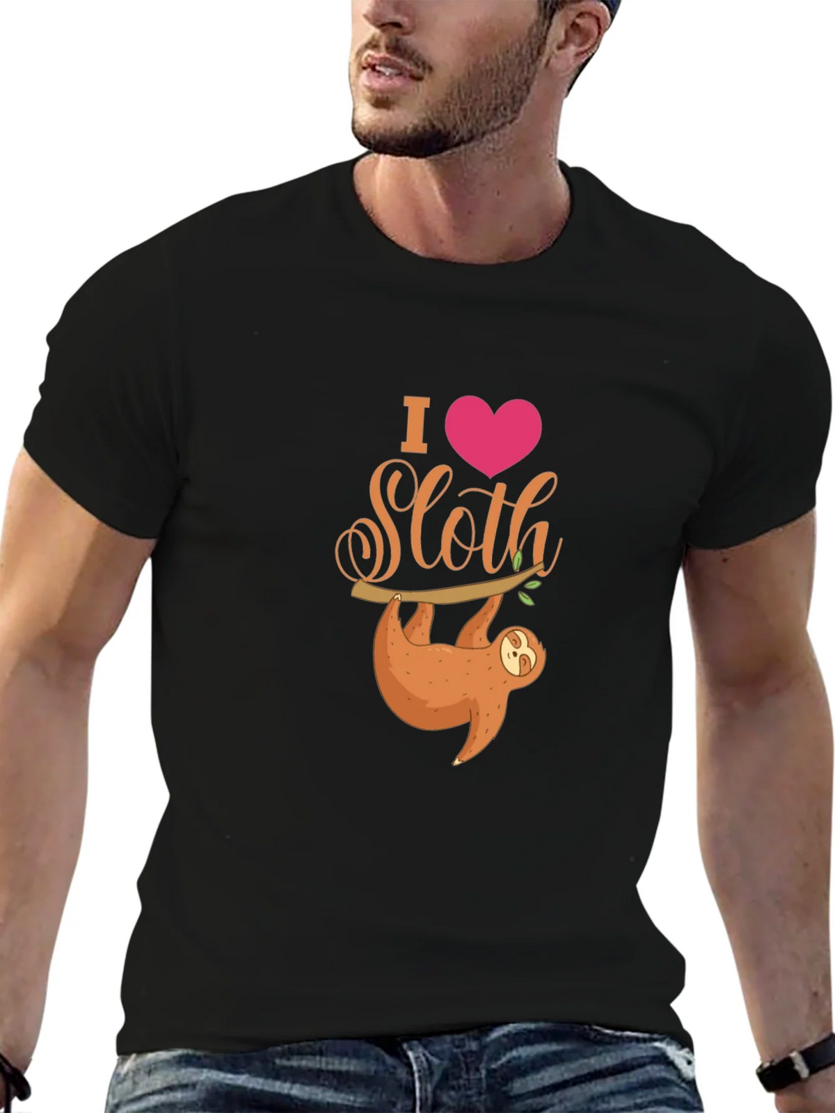I Heart Sloth T-Shirt - Cute Cartoon product image 6
