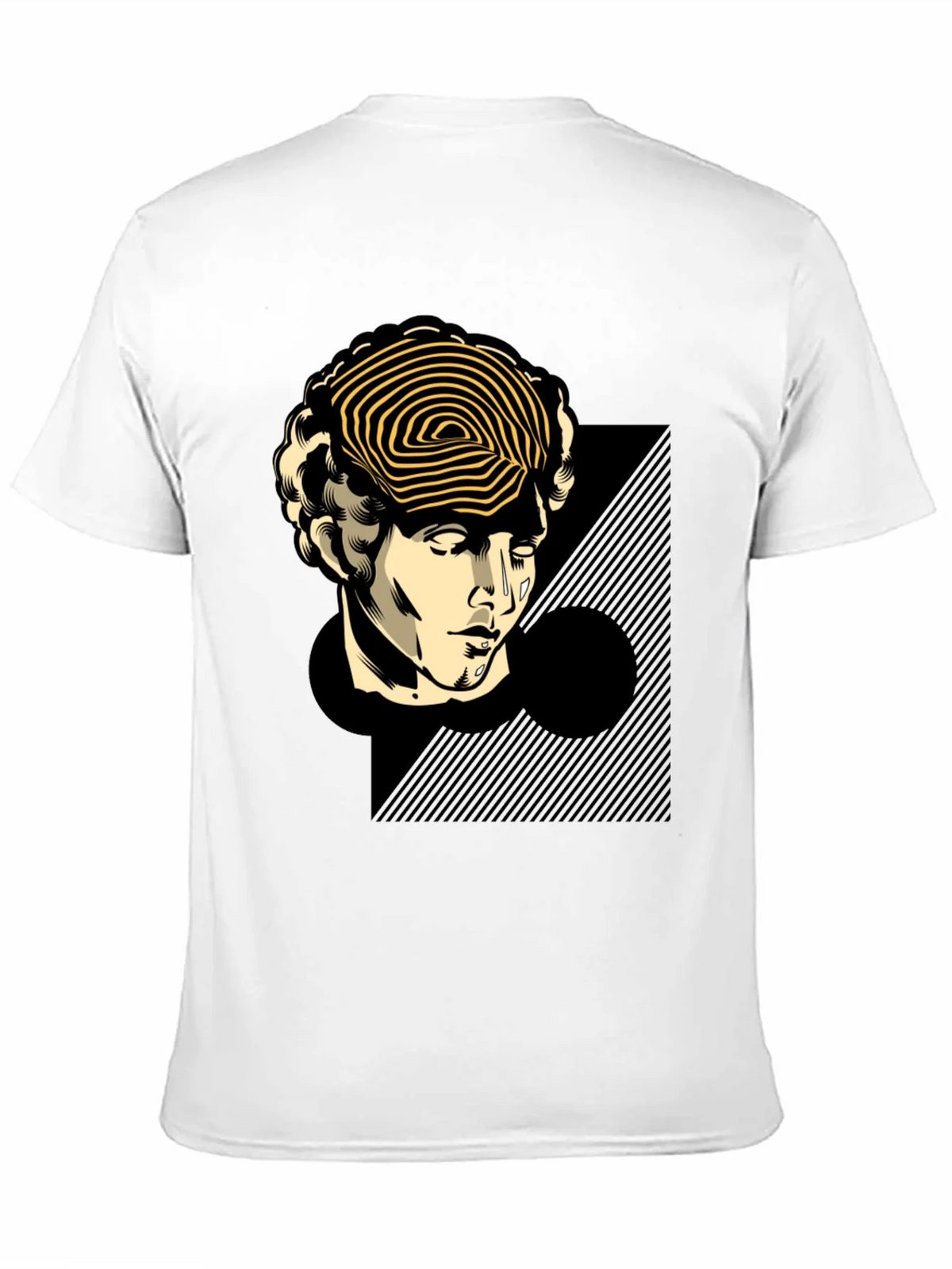 Statue Head Graphic Tee - Black Cotton T-Shirt product image 10