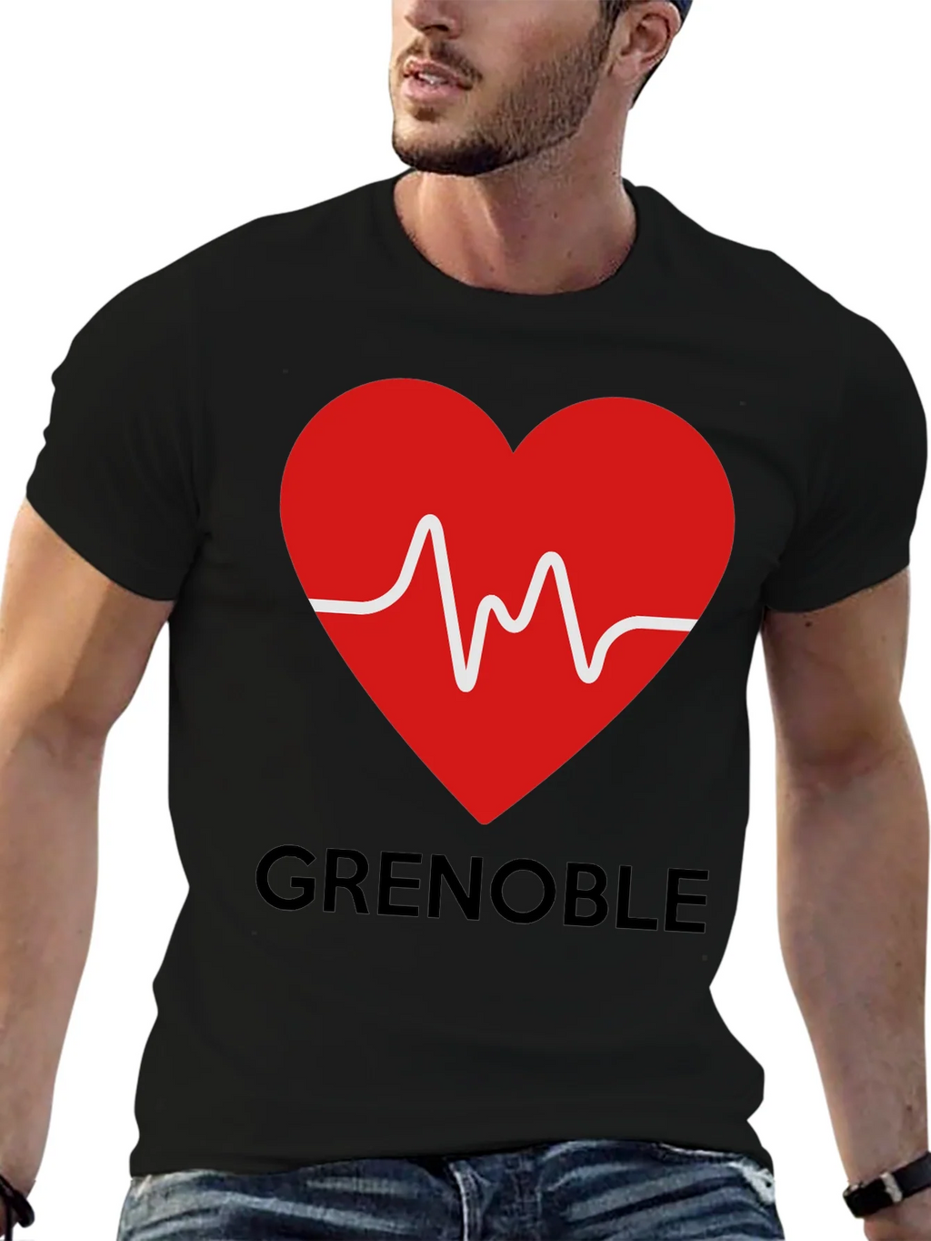 Grenoble Heartbeat T-Shirt - City Pride Tee product image 6