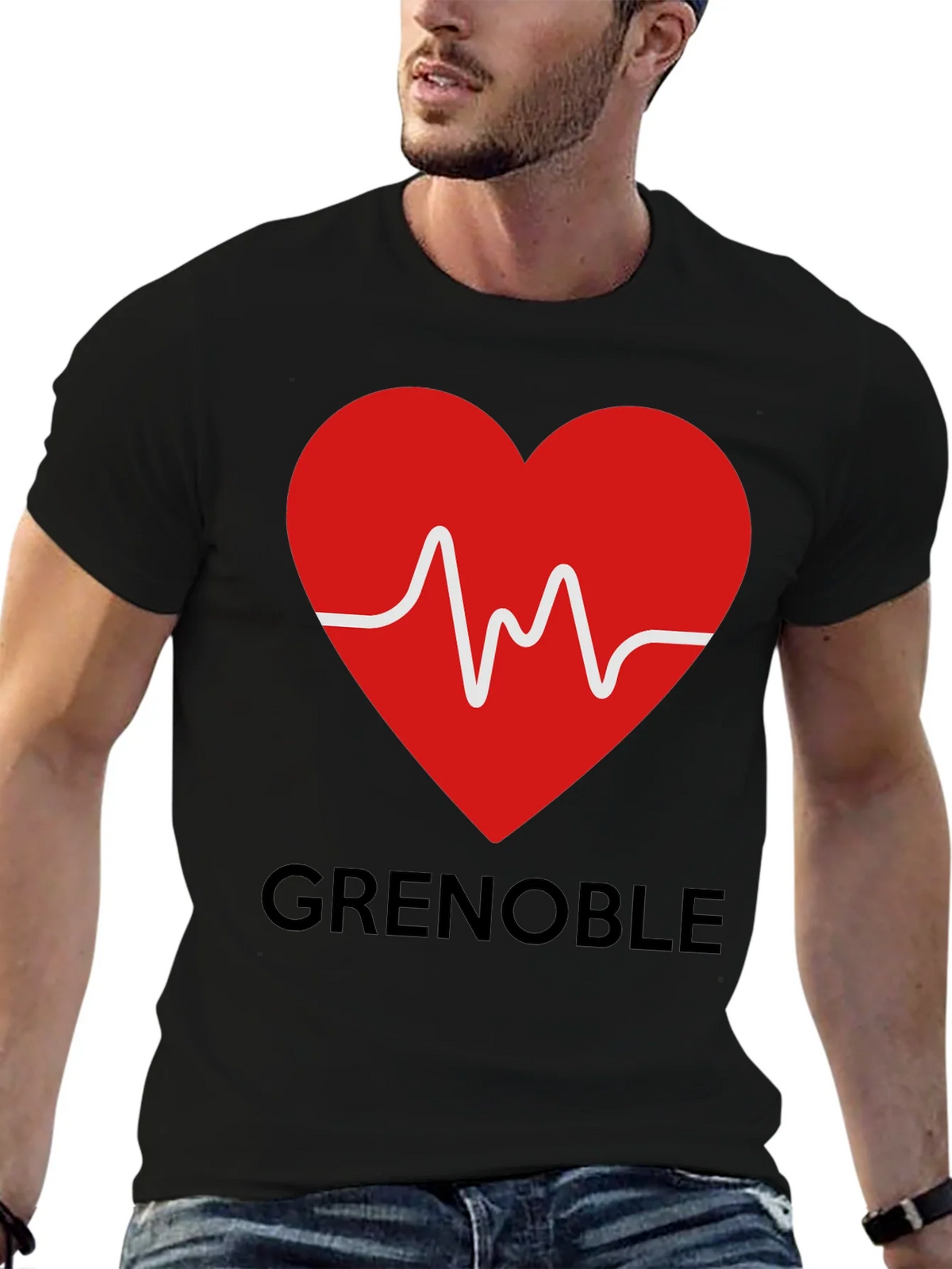 Grenoble Heartbeat T-Shirt - City Pride Tee product image 6