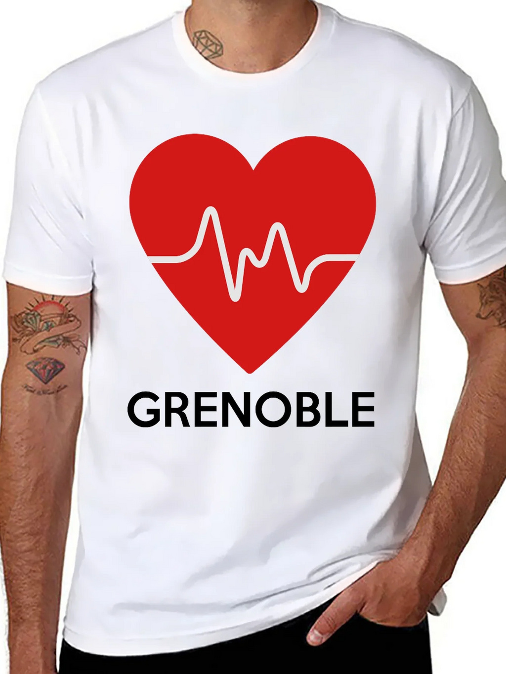 Grenoble Heartbeat T-Shirt - City Pride Tee product image 7