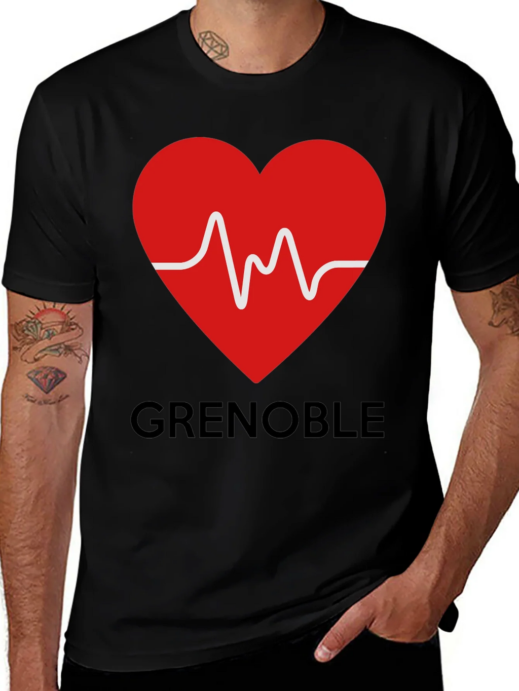 Grenoble Heartbeat T-Shirt - City Pride Tee product image 1
