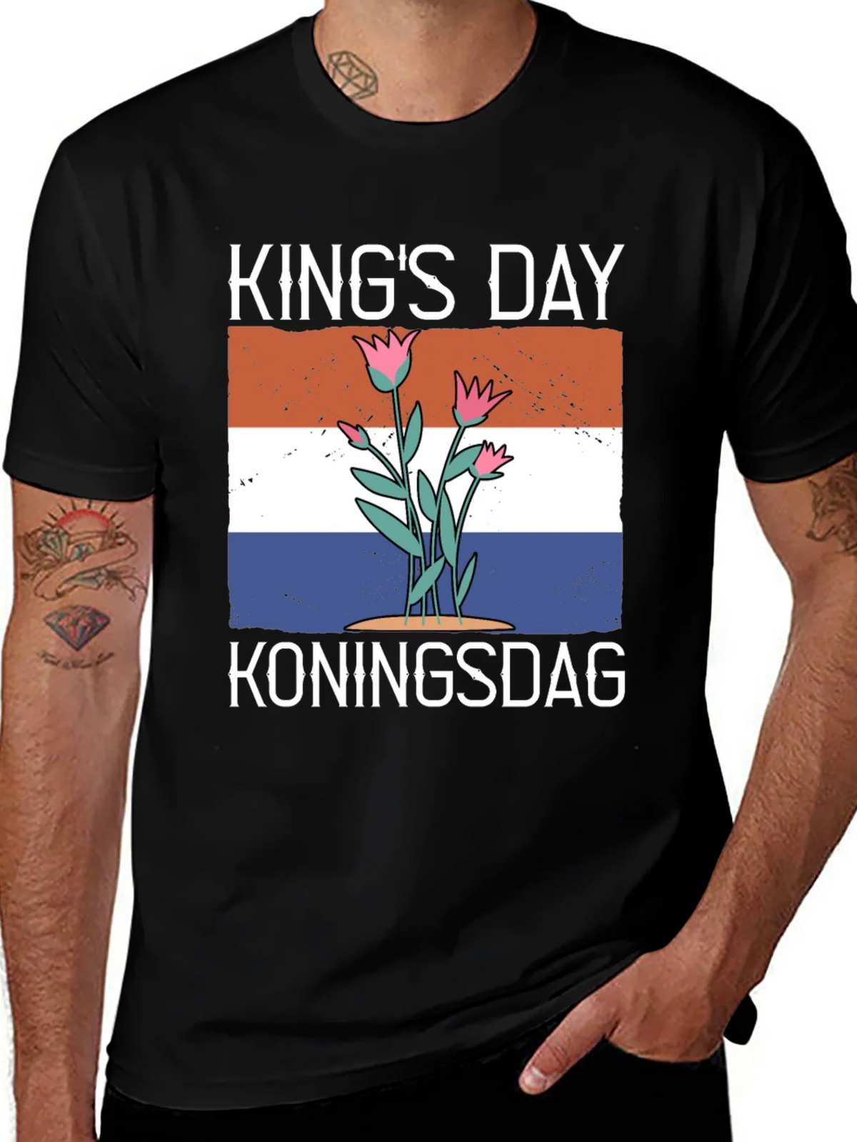 Kings Day T-Shirt: Koningsdag Holland Flag product image 1