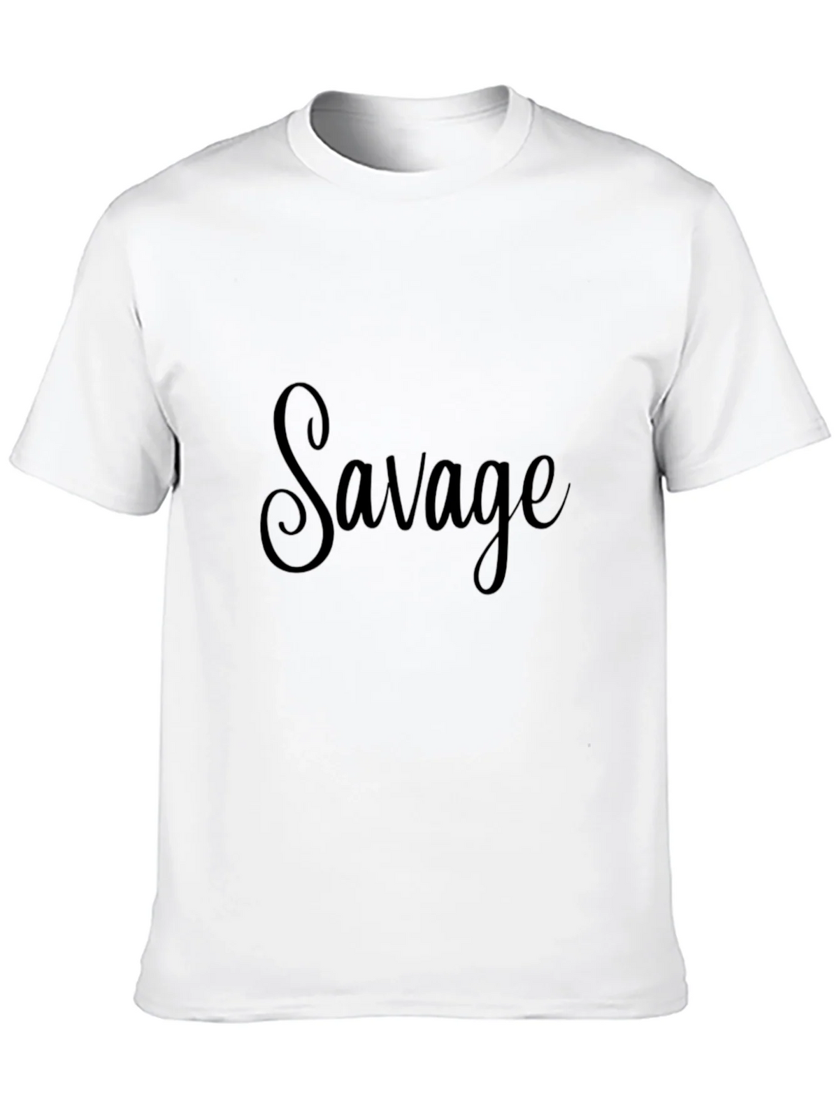 Savage Graphic Tee - Black Cotton Casual Wear product image 9