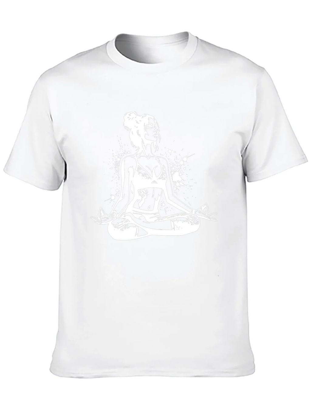 Yoga Pose Graphic Tee - Black Cotton Comfort product image 9