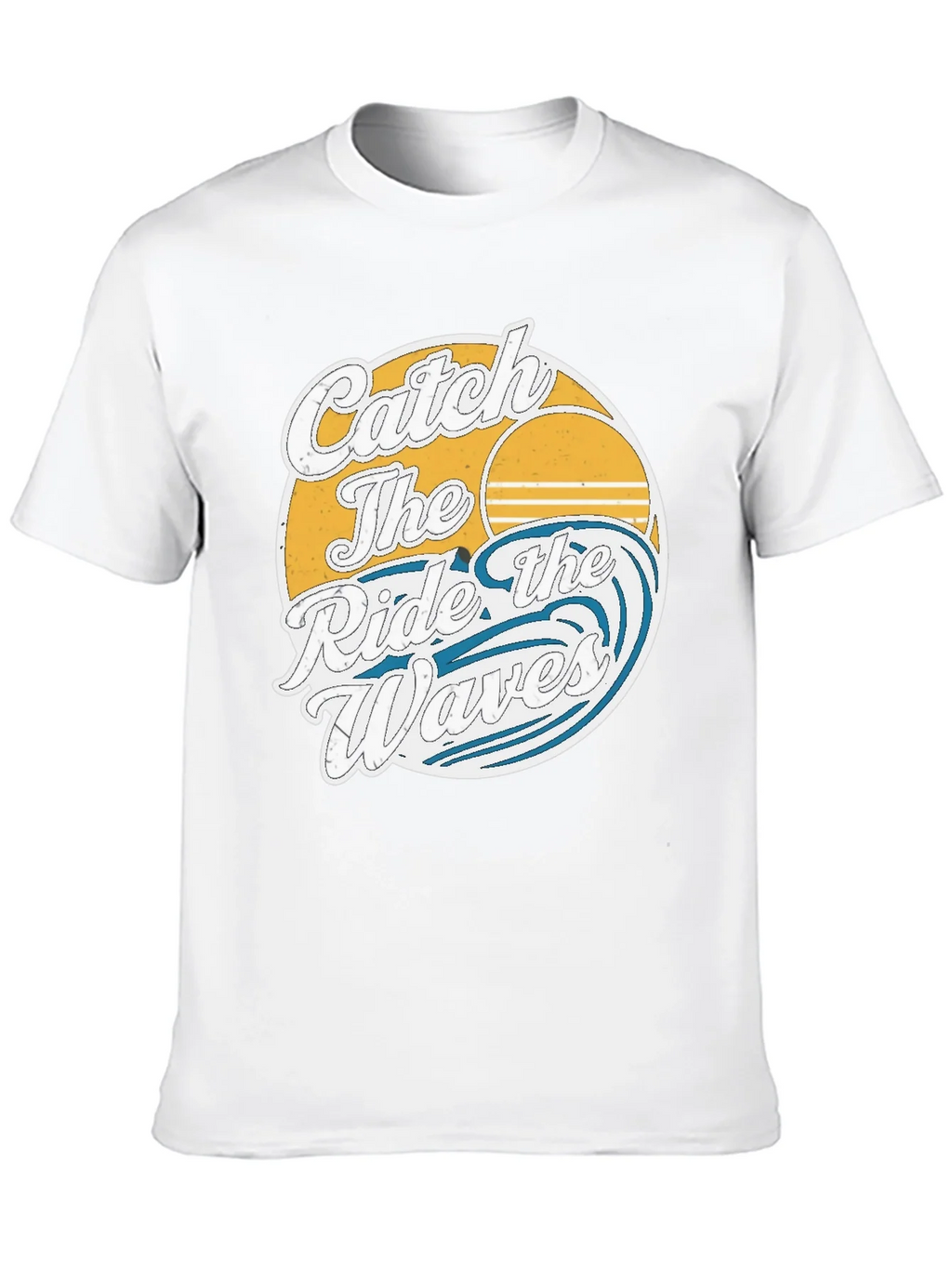 Catch the Ride Waves Graphic Tee - Vintage Surf Style product image 9